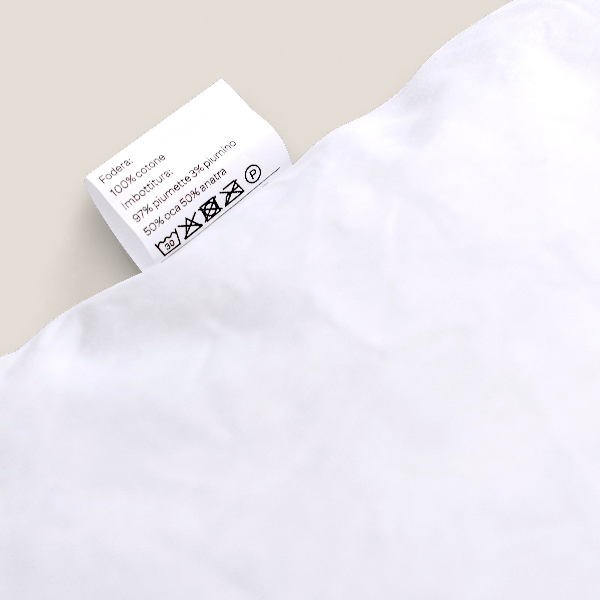 VELTHA-ORGANIC Guanciale in Piuma d'Oca Naturale e Certificata - divani.store