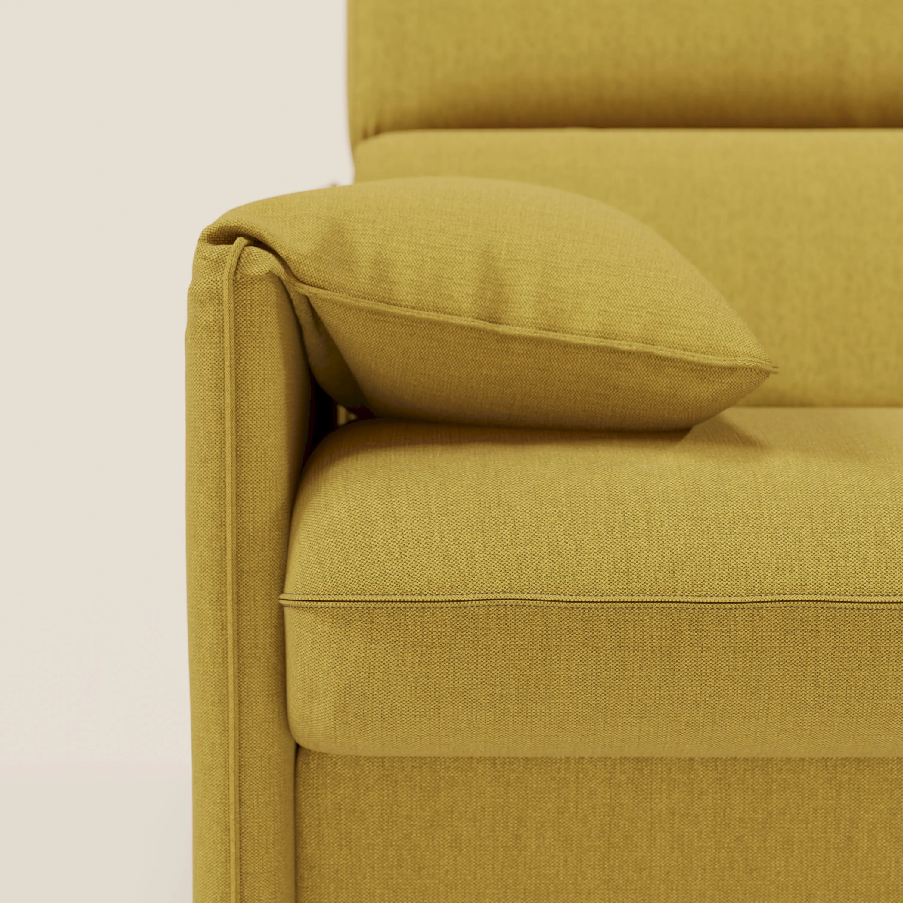 Violetta Divano Letto Angolare con Penisola contenitore, Poggiatesta e Materasso Alto H18 in tessuto impermeabile T13 - divani.store