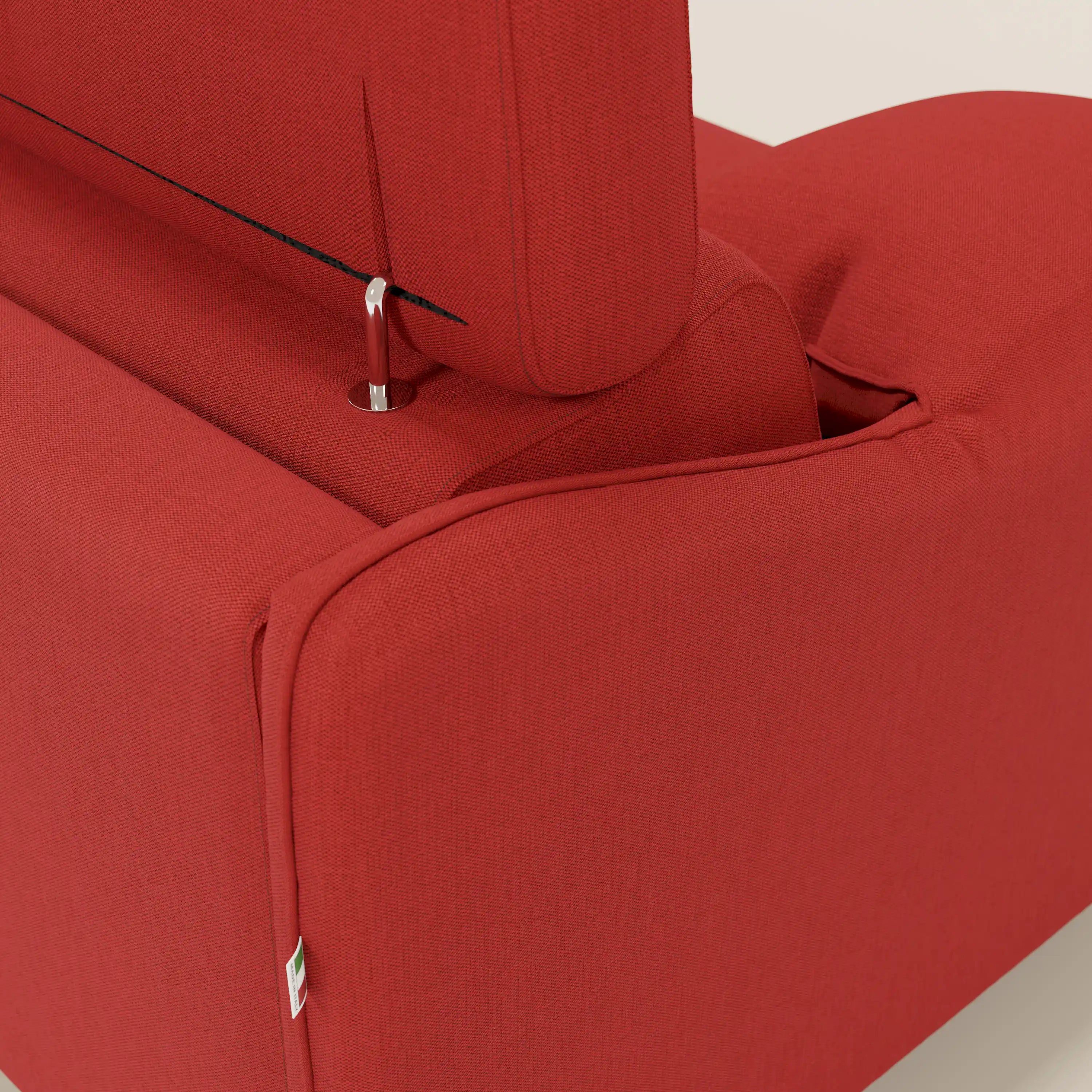 Violetta Divano Letto Angolare con Penisola contenitore, Poggiatesta e Materasso Alto H18 in tessuto impermeabile T13 - divani.store