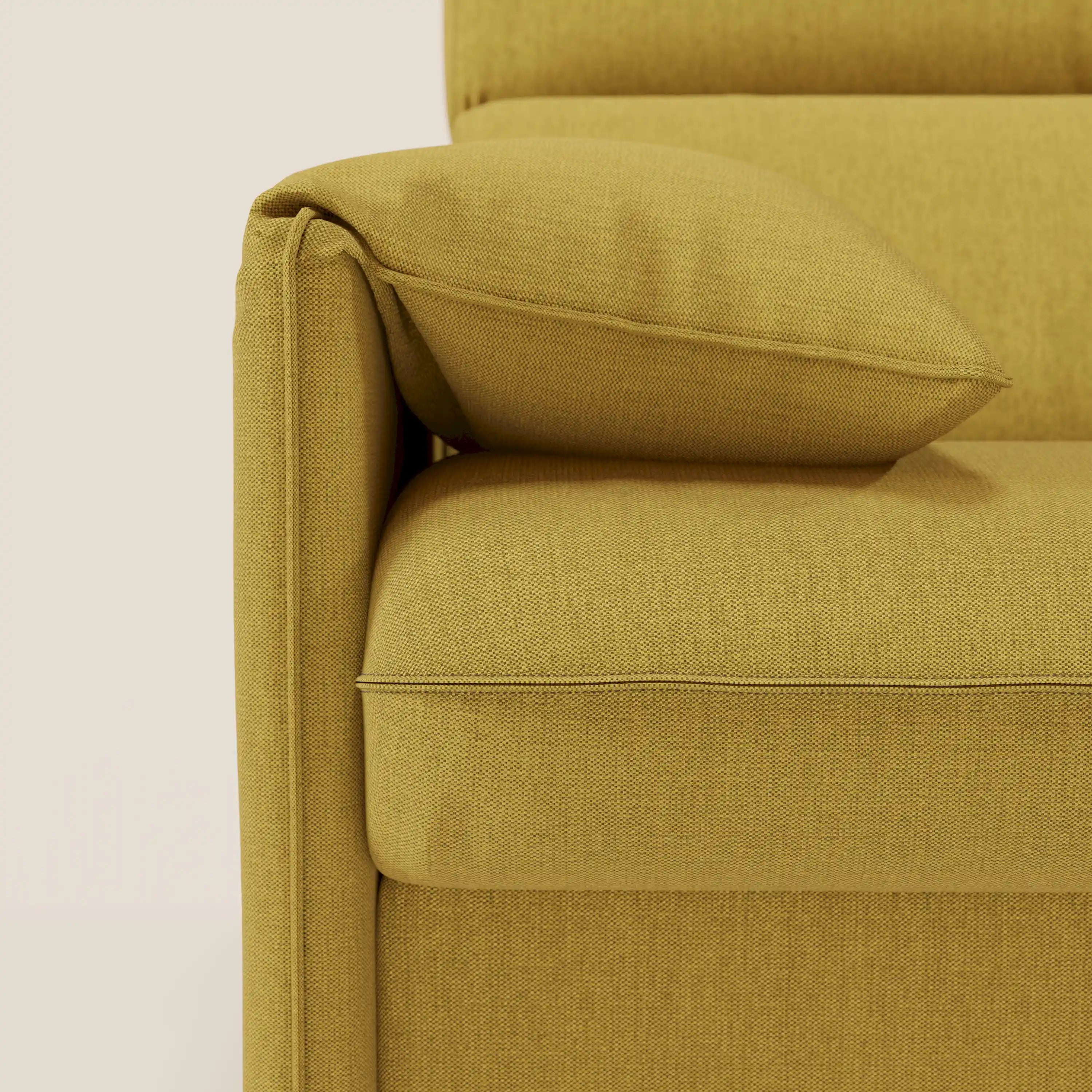 Violetta divano letto materasso H18 cm - poggiatesta reclinabili e braccioli mobili in tessuto impermeabile T13 - divani.store