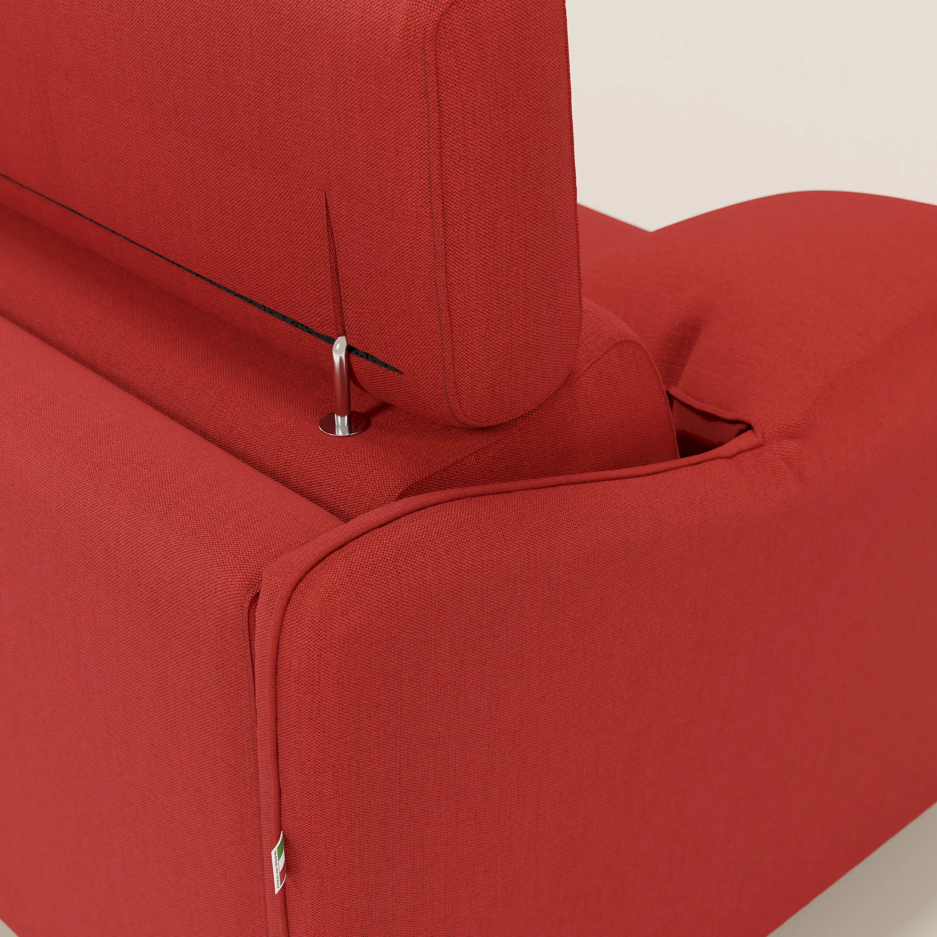 Violetta divano letto materasso H18 cm - poggiatesta reclinabili e braccioli mobili in tessuto impermeabile T13 - divani.store