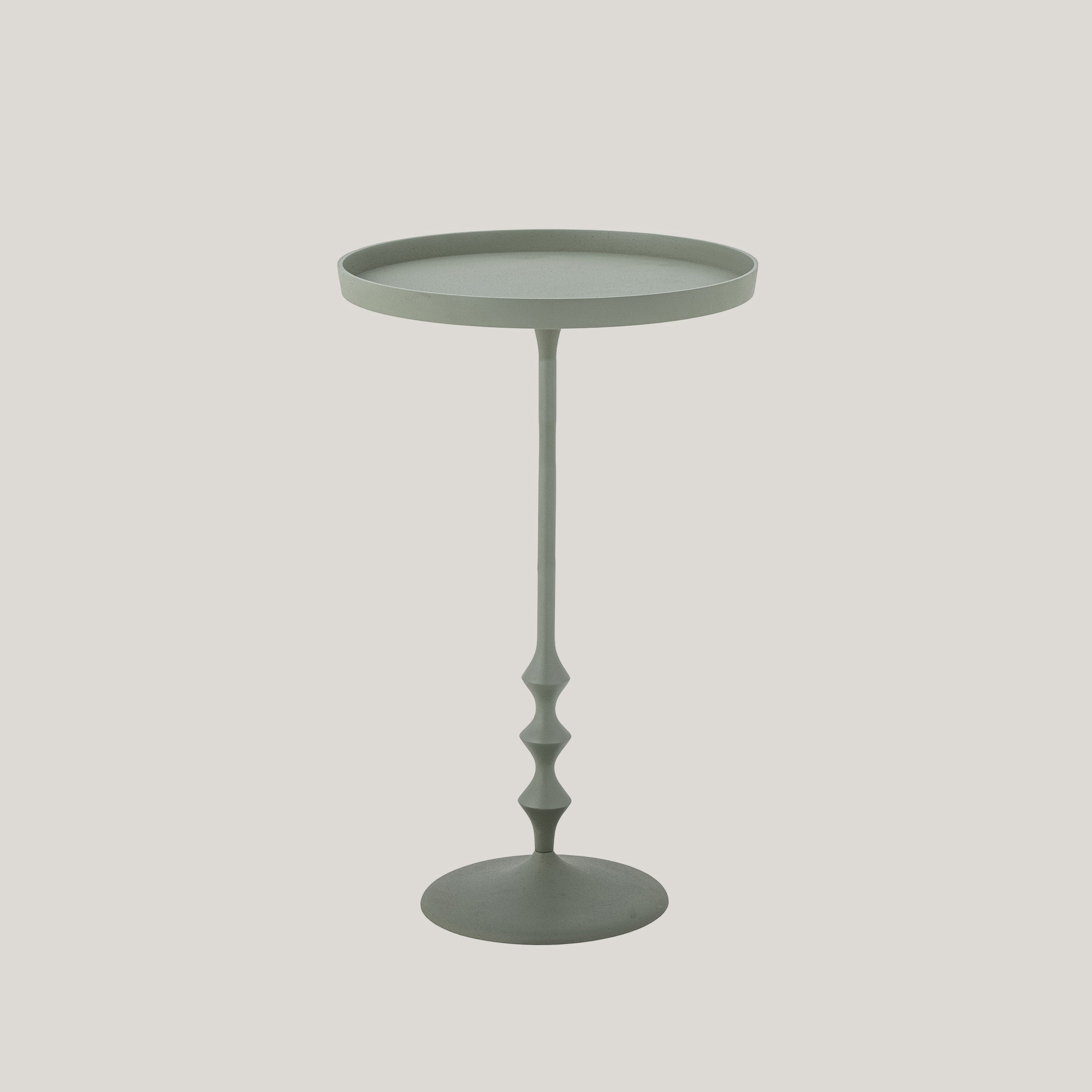 Anjou tavolino da appoggio elegante in metallo verde - divani.store