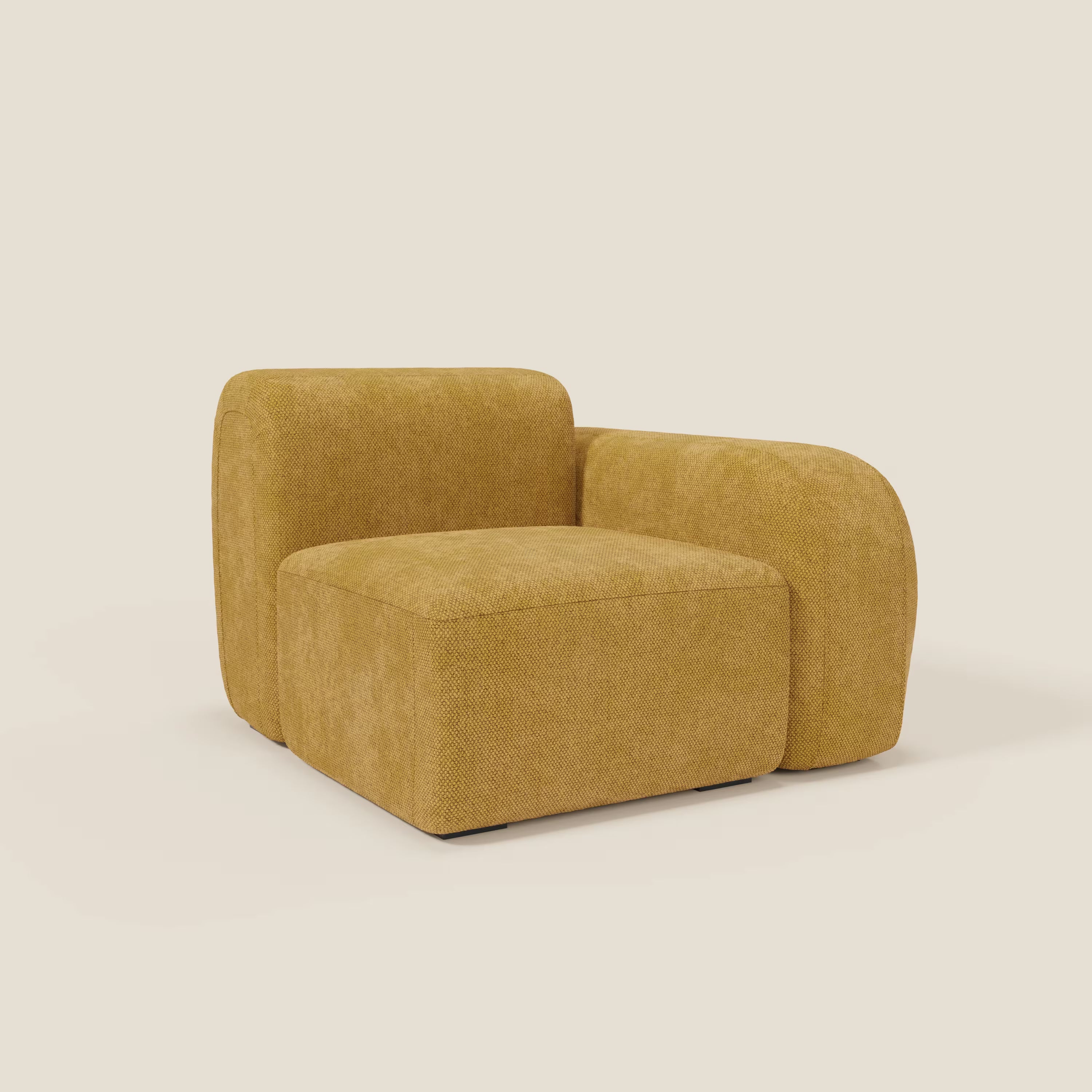 BonBon module terminal 105 cm droit ou gauche - Édition Grande Fratello jaune