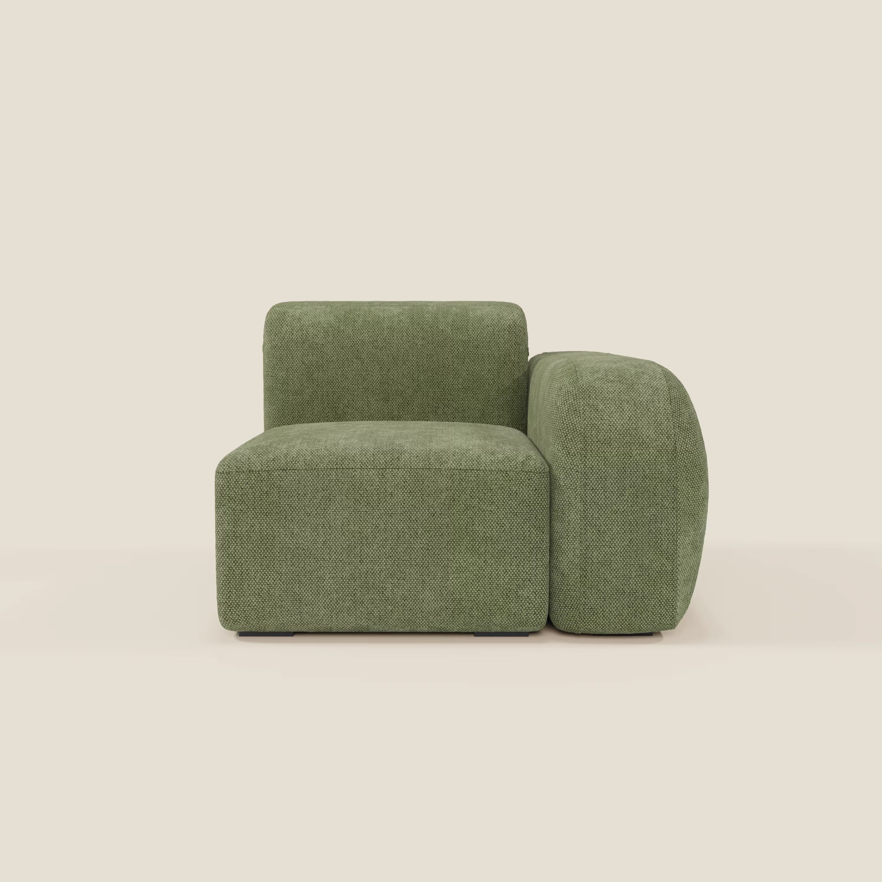 BonBon module terminal 105 cm droit ou gauche - Édition Grande Fratello vert mousse