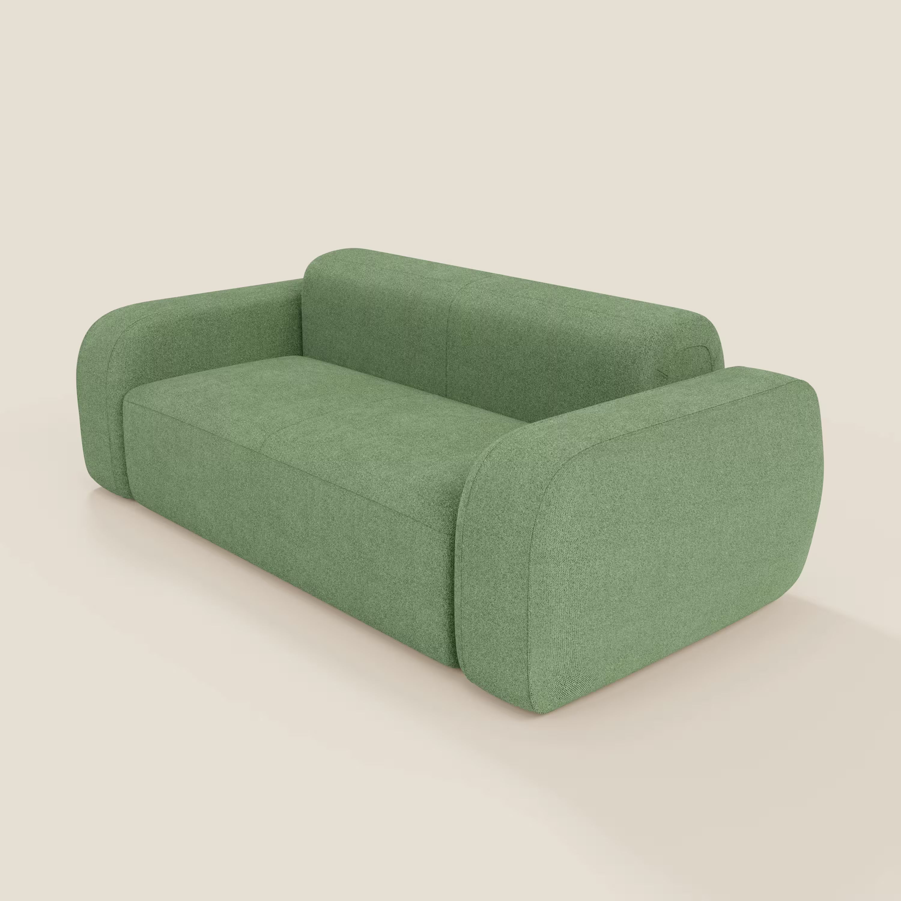 BonBon Canapé modulaire Lineare 220 – Assise unique en tissu détachable T23 vert menthe