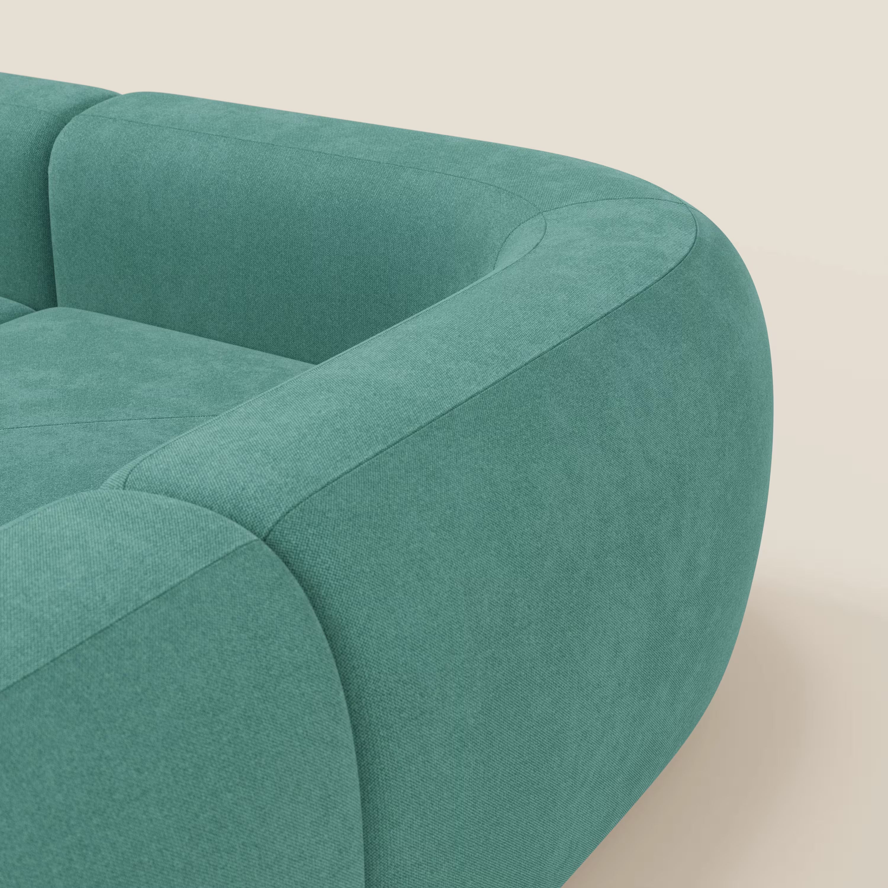 BonBon Canapè d'angle modulable - tissu détachable T23 vert aquamarine