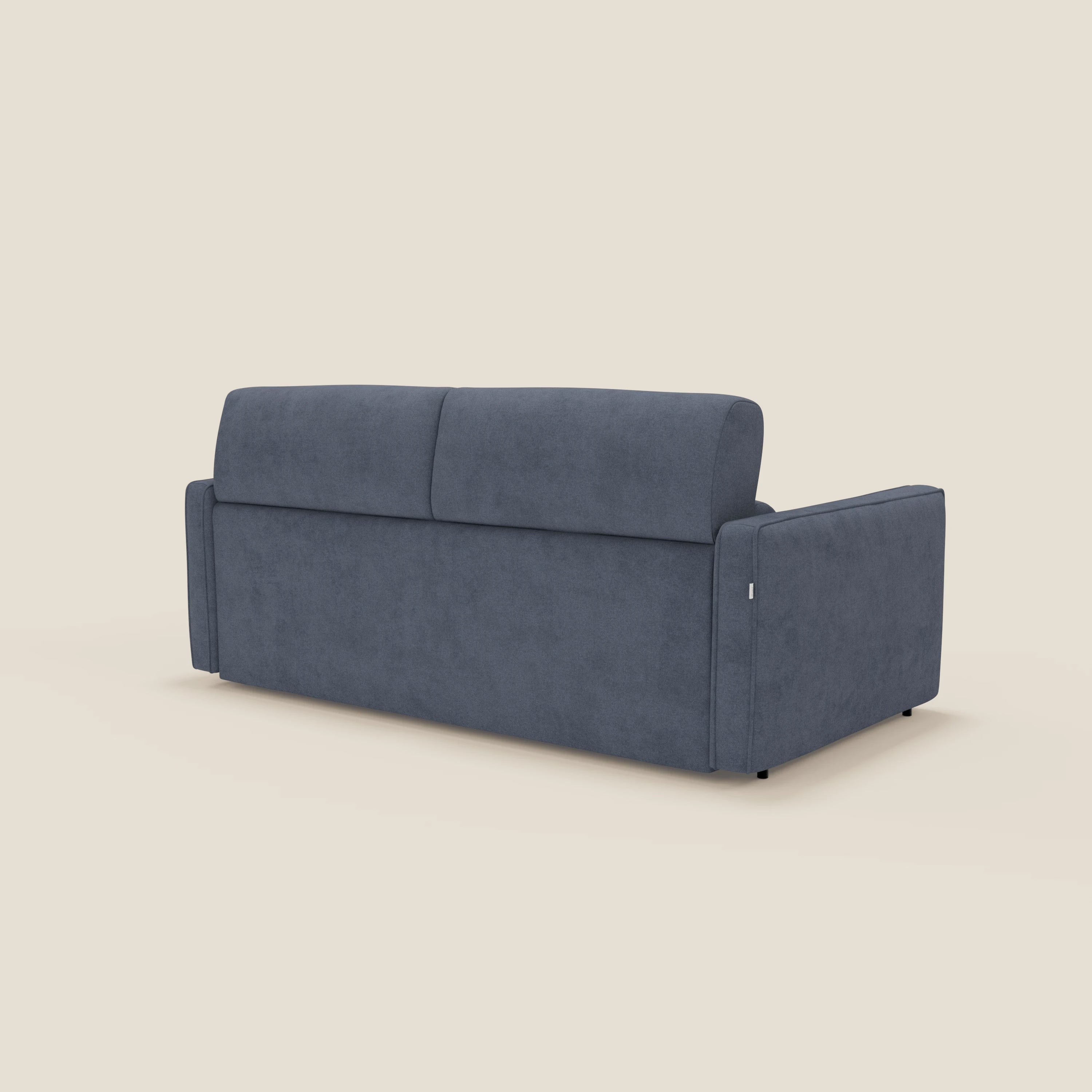 Nivon Canapé convertible moderne avec têtière en tissu détachable à l'eau T25 bleu jeans