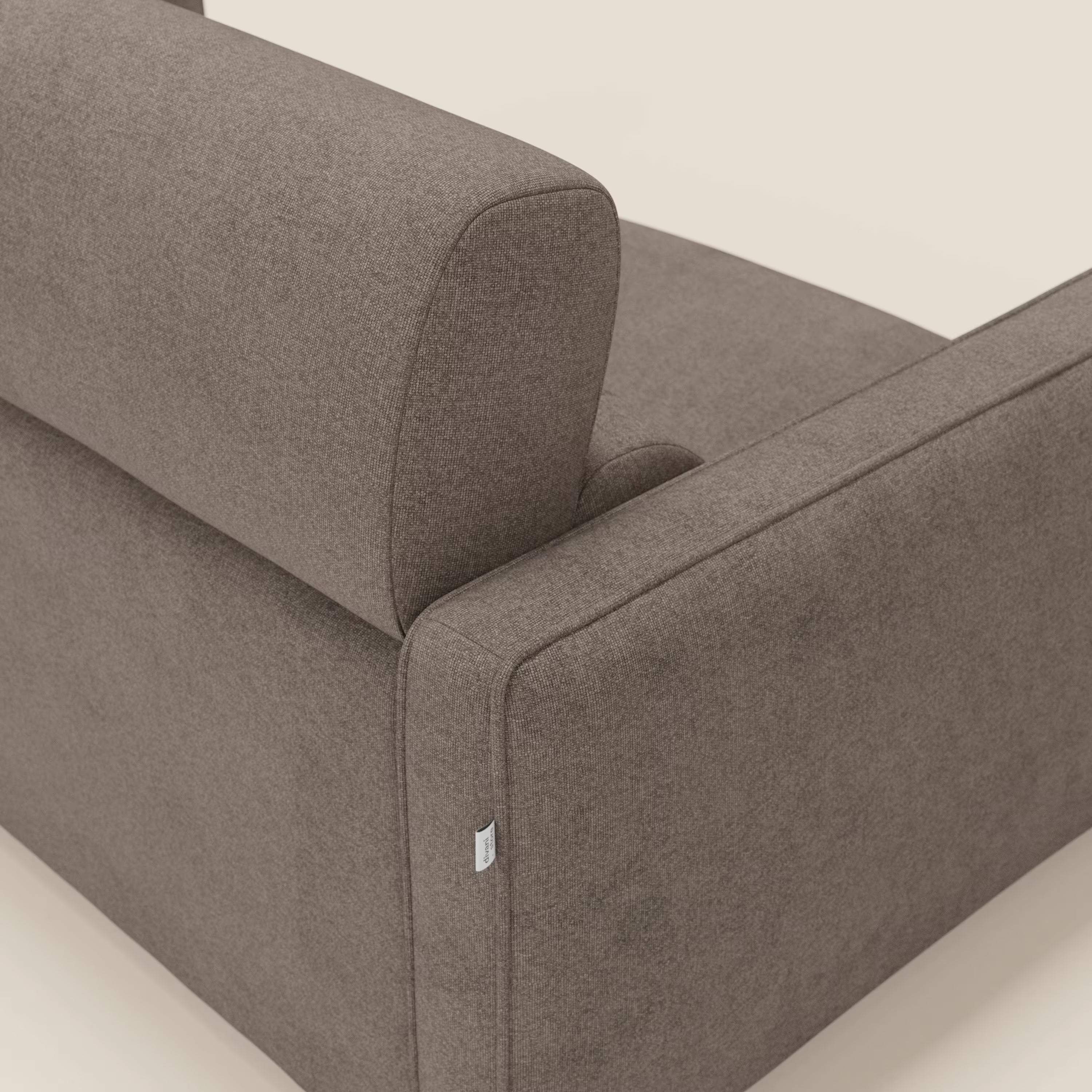 Nivon Canapé convertible moderne avec têtière en tissu détachable à l'eau T25 marron