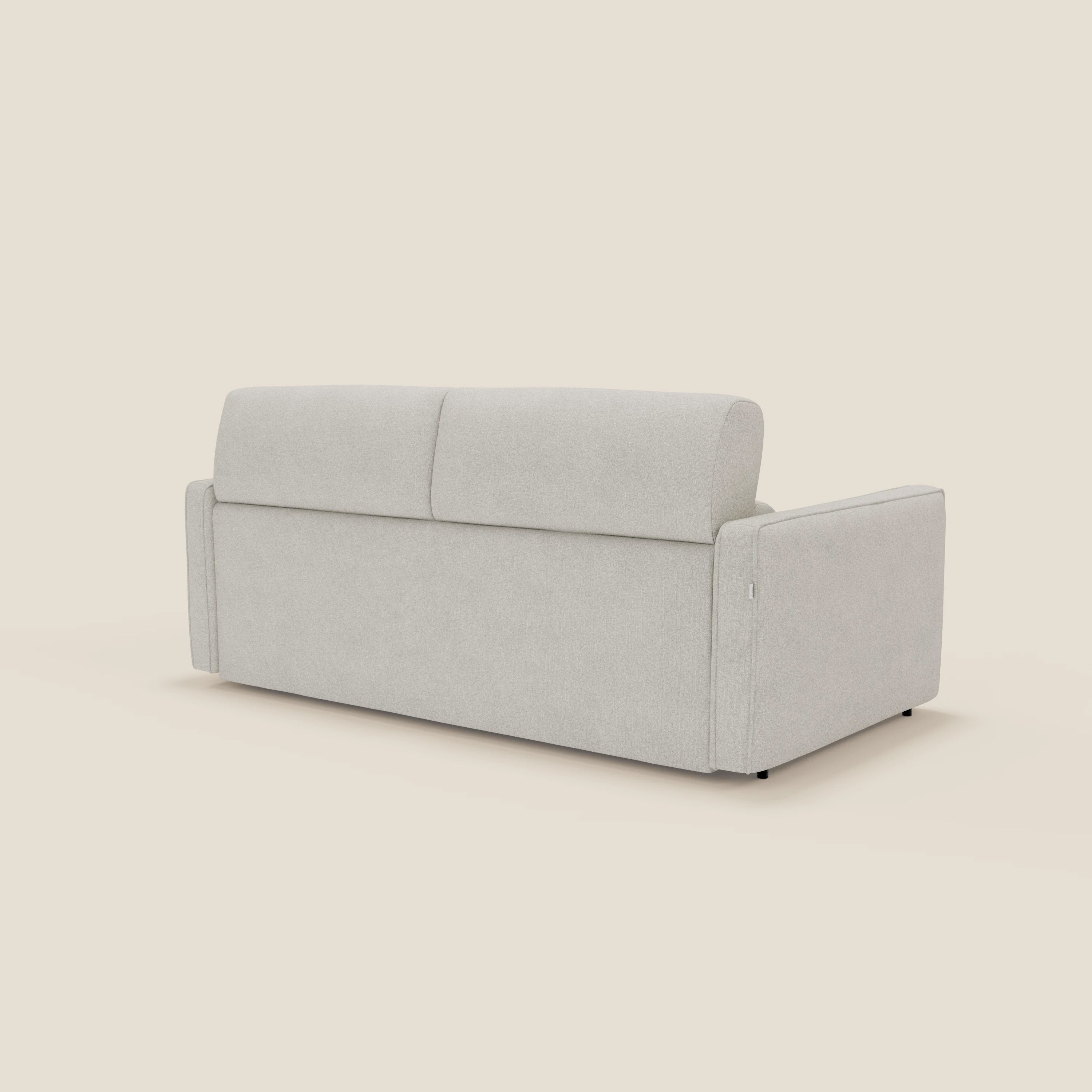 Nivon Canapé convertible moderne avec têtière en tissu détachable à l'eau T25 crème