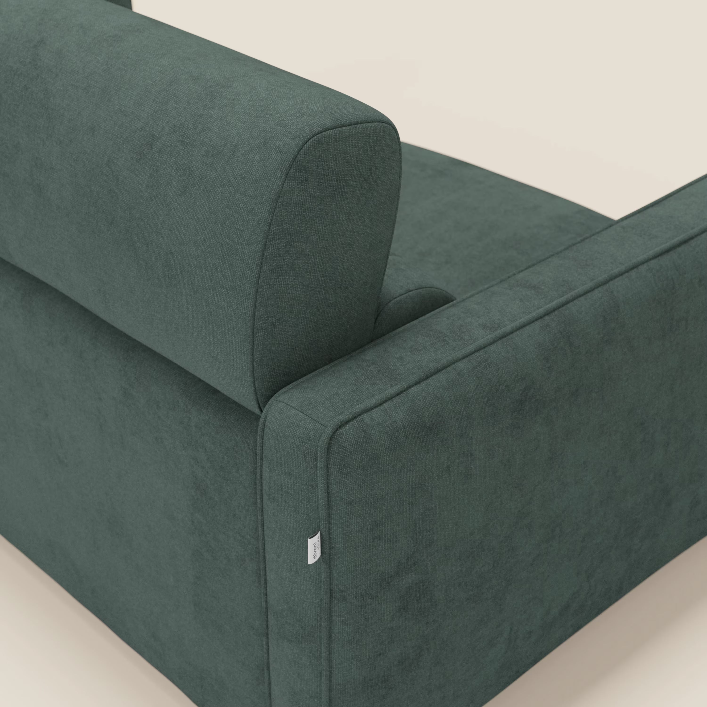 Nivon Canapé convertible moderne avec têtière en tissu détachable à l'eau T25 vert