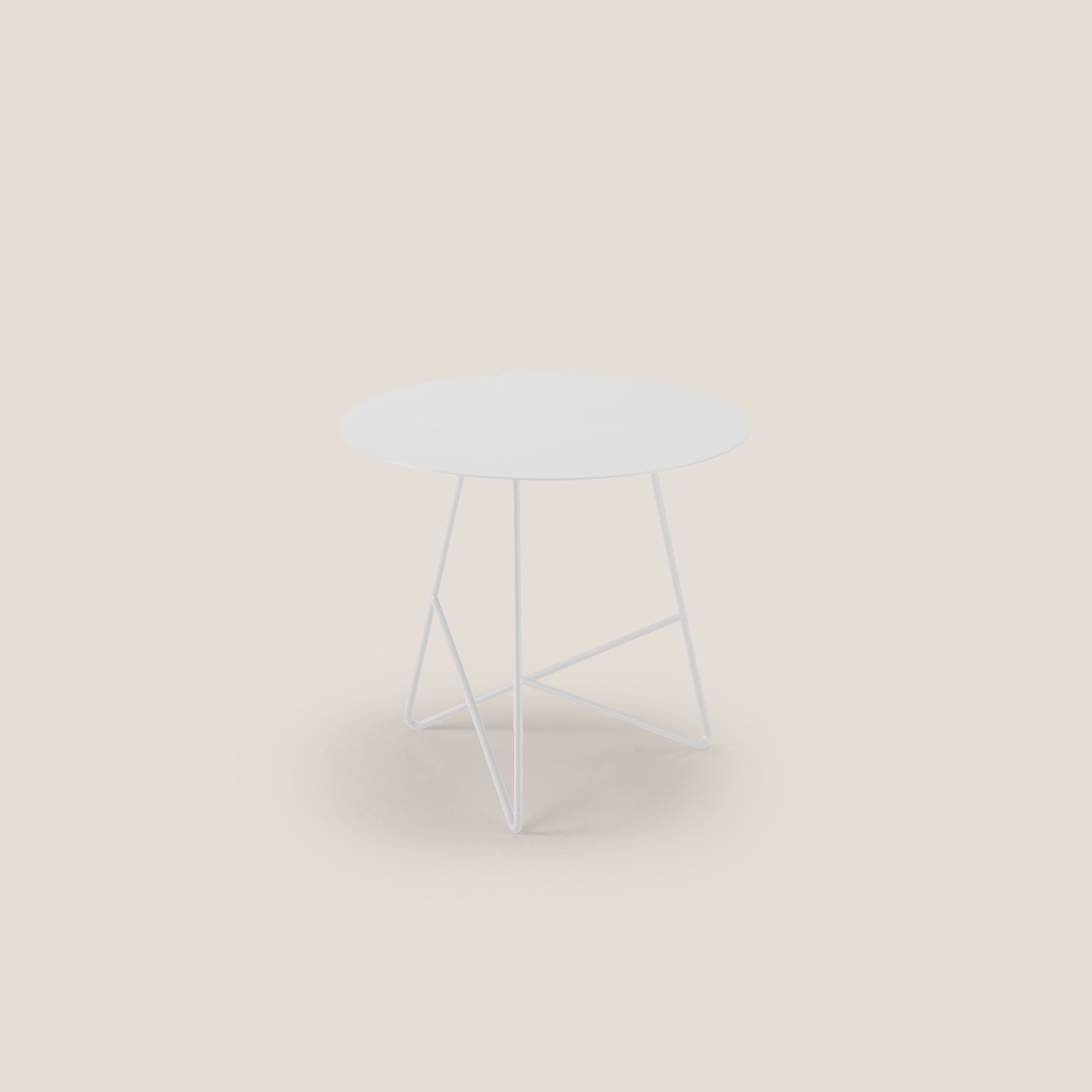 Ermione tavolino rotondo da salotto in metallo h44 - divani.store