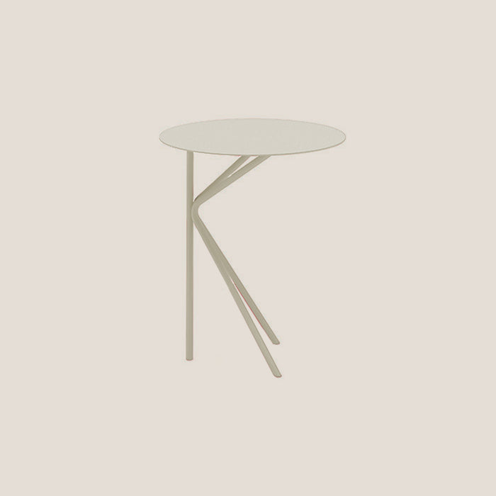 Twin tavolino ALTO rotondo minimale in diverse colorazioni canapa - divani.store