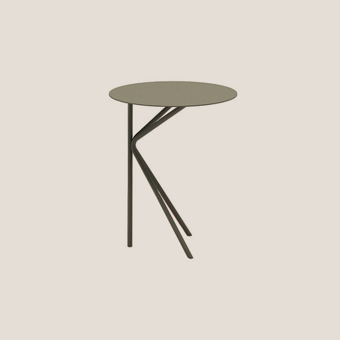 Twin tavolino ALTO rotondo minimale in diverse colorazioni fango - divani.store