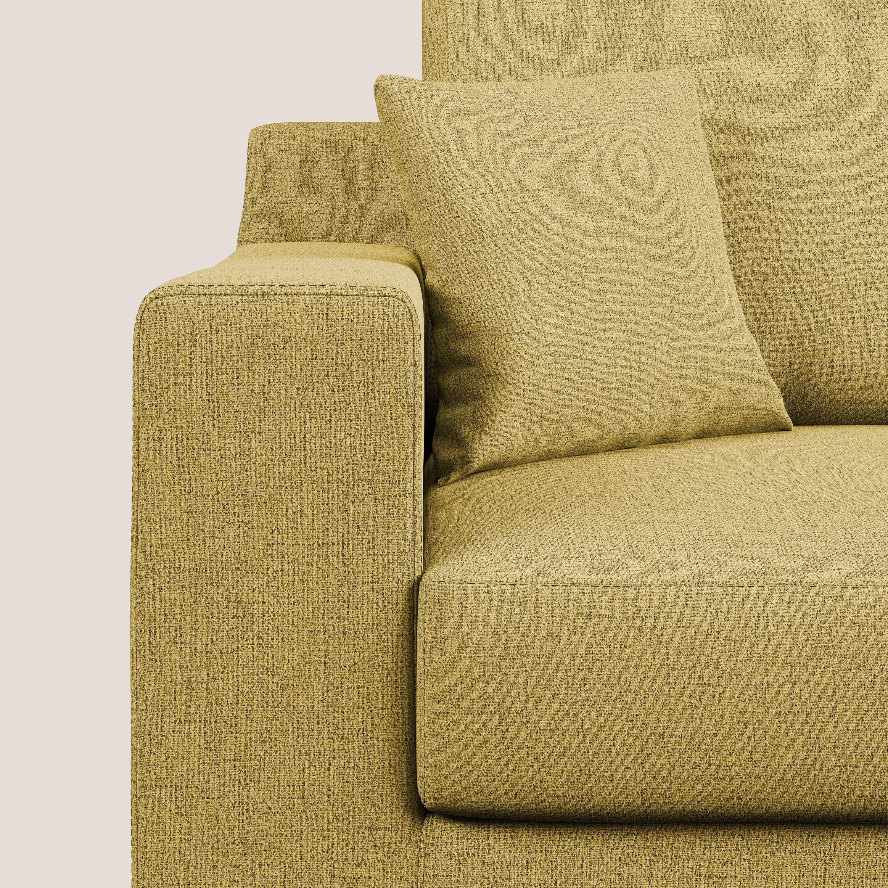 Michael Divano angolare REVERSIBILE in tessuto impermeabile T03 giallo - divani.store