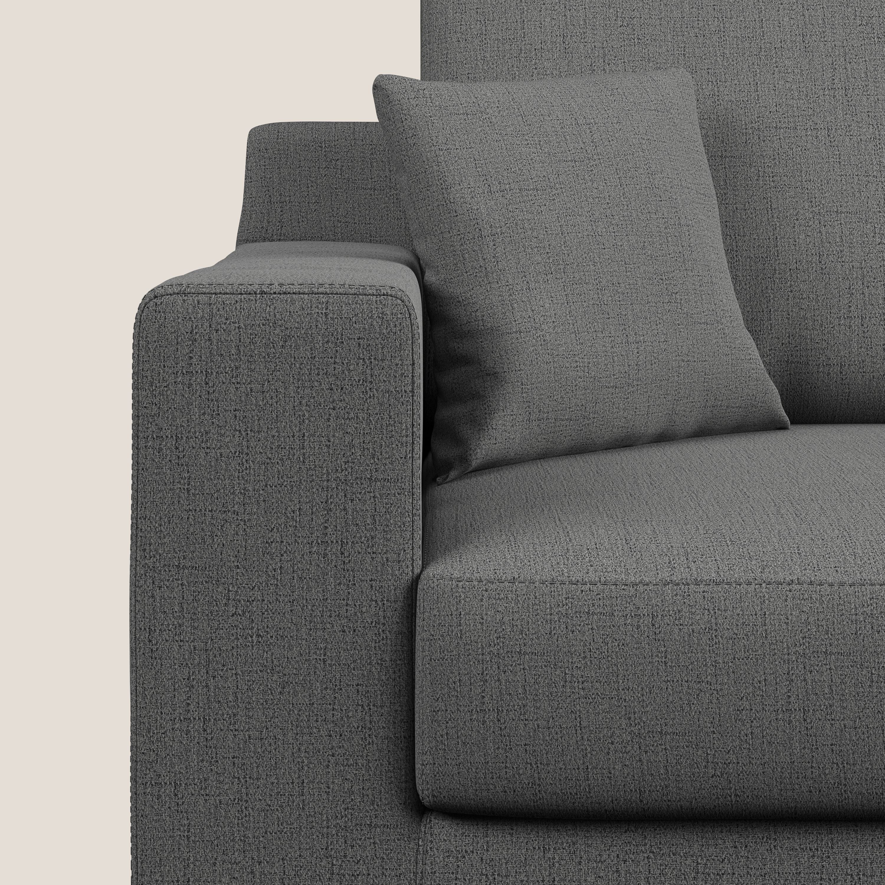 Michael Divano in tessuto impermeabile antimacchia T03 grigio - divani.store