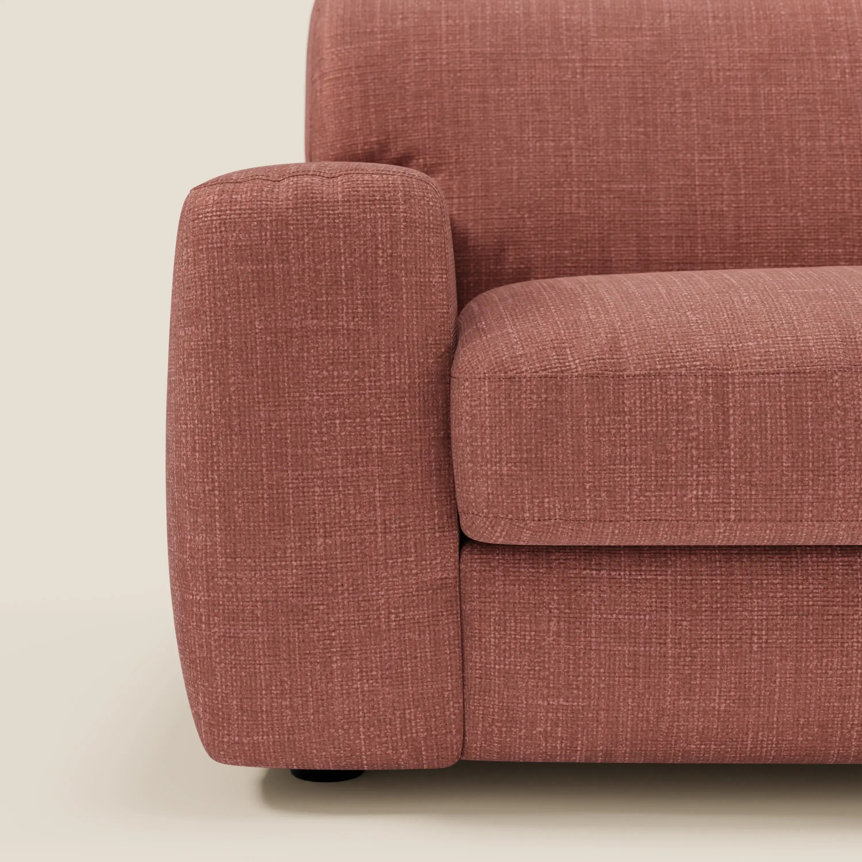 Cloud Canapé convertible matelas H17 cm avec coussins souples en tissu imperméable T06 corail