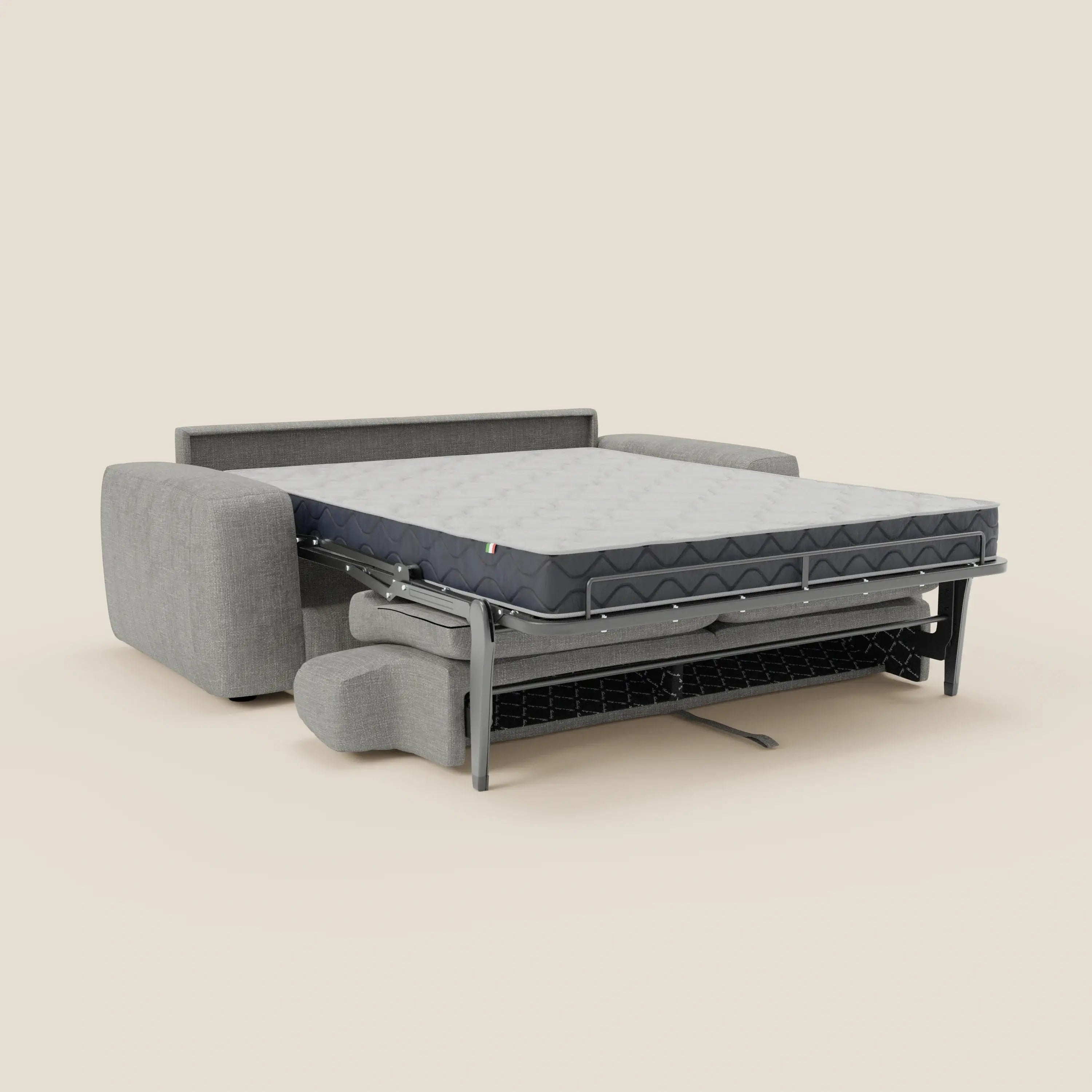 Cloud Canapé convertible matelas H17 cm avec coussins souples en tissu imperméable T06 gris