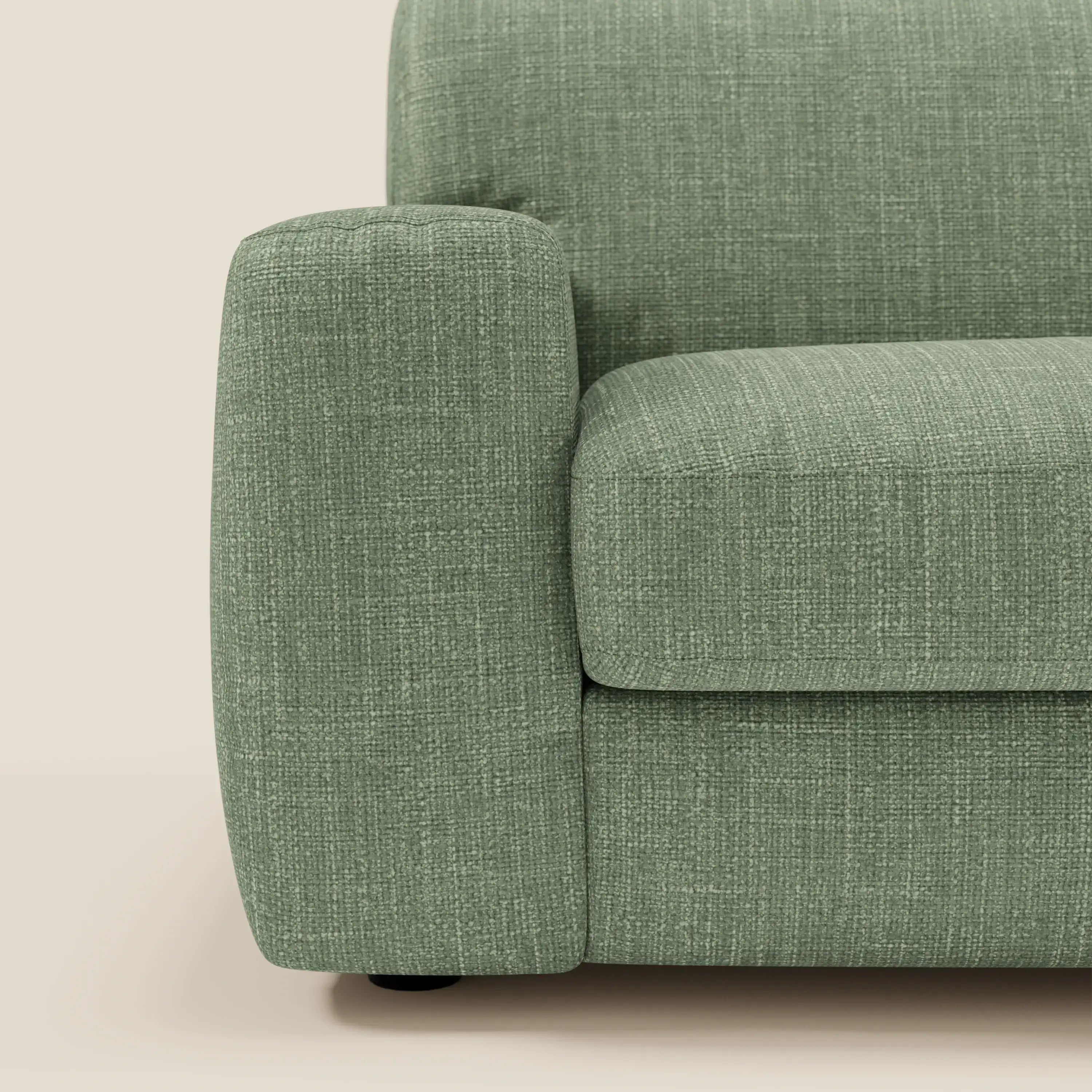 Cloud Canapé convertible matelas H17 cm avec coussins souples en tissu imperméable T06 vert