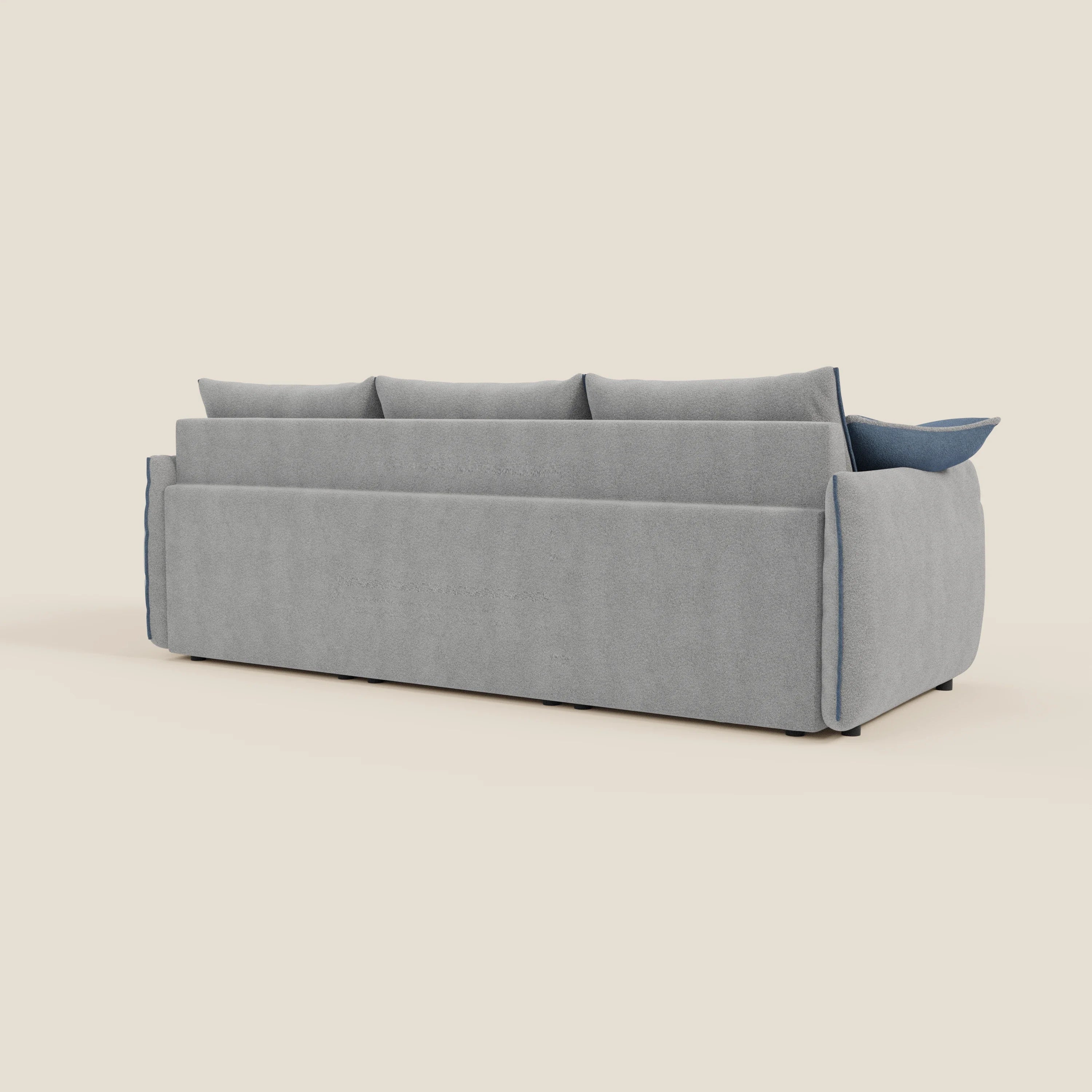 Flexar Canapé d'angle réversible avec assises coulissantes en bouclette douce imperméable T07