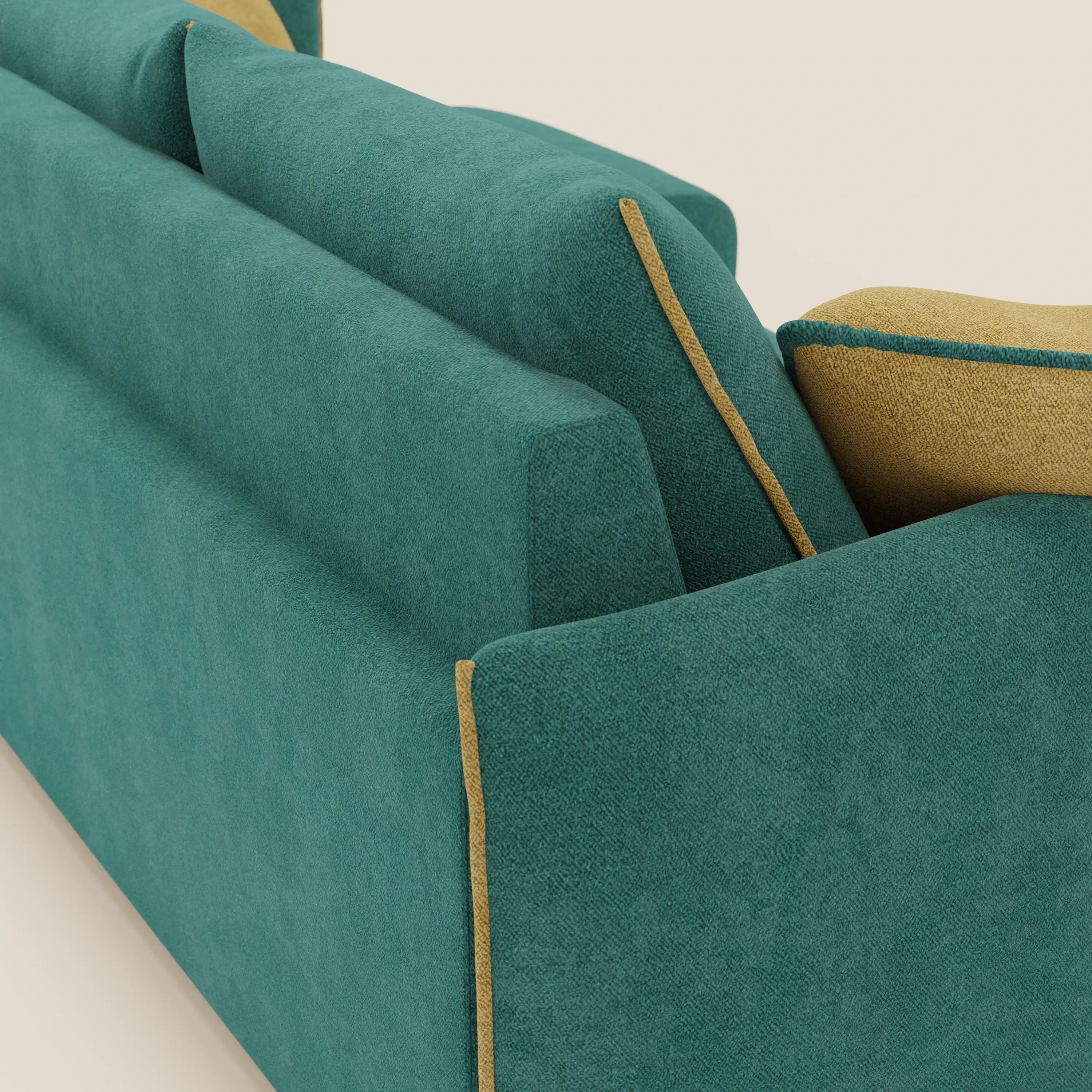 Flexar Canapé d'angle réversible avec assises coulissantes en bouclette douce imperméable T07