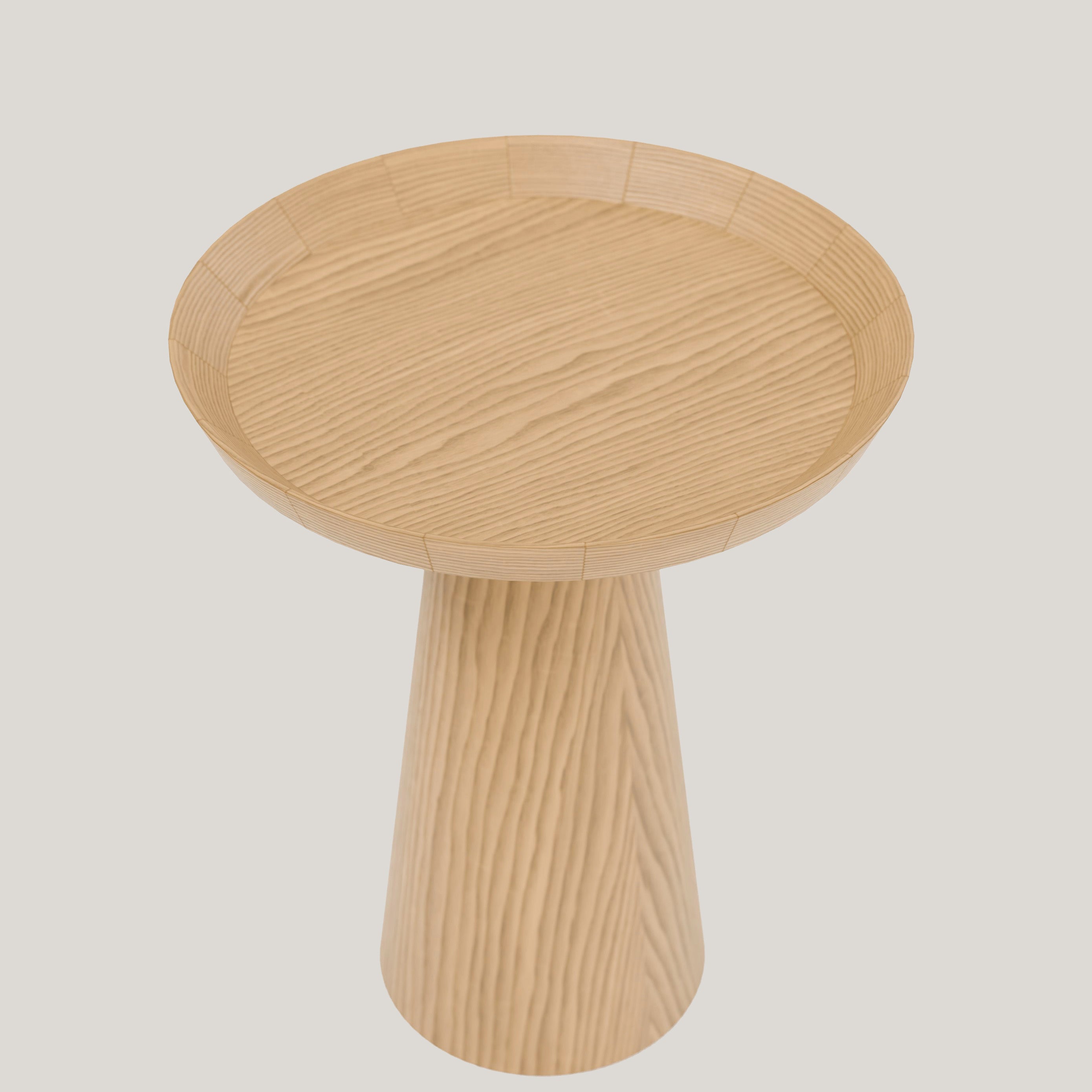 Luana tavolino da appoggio rotondo in rovere naturale - divani.store