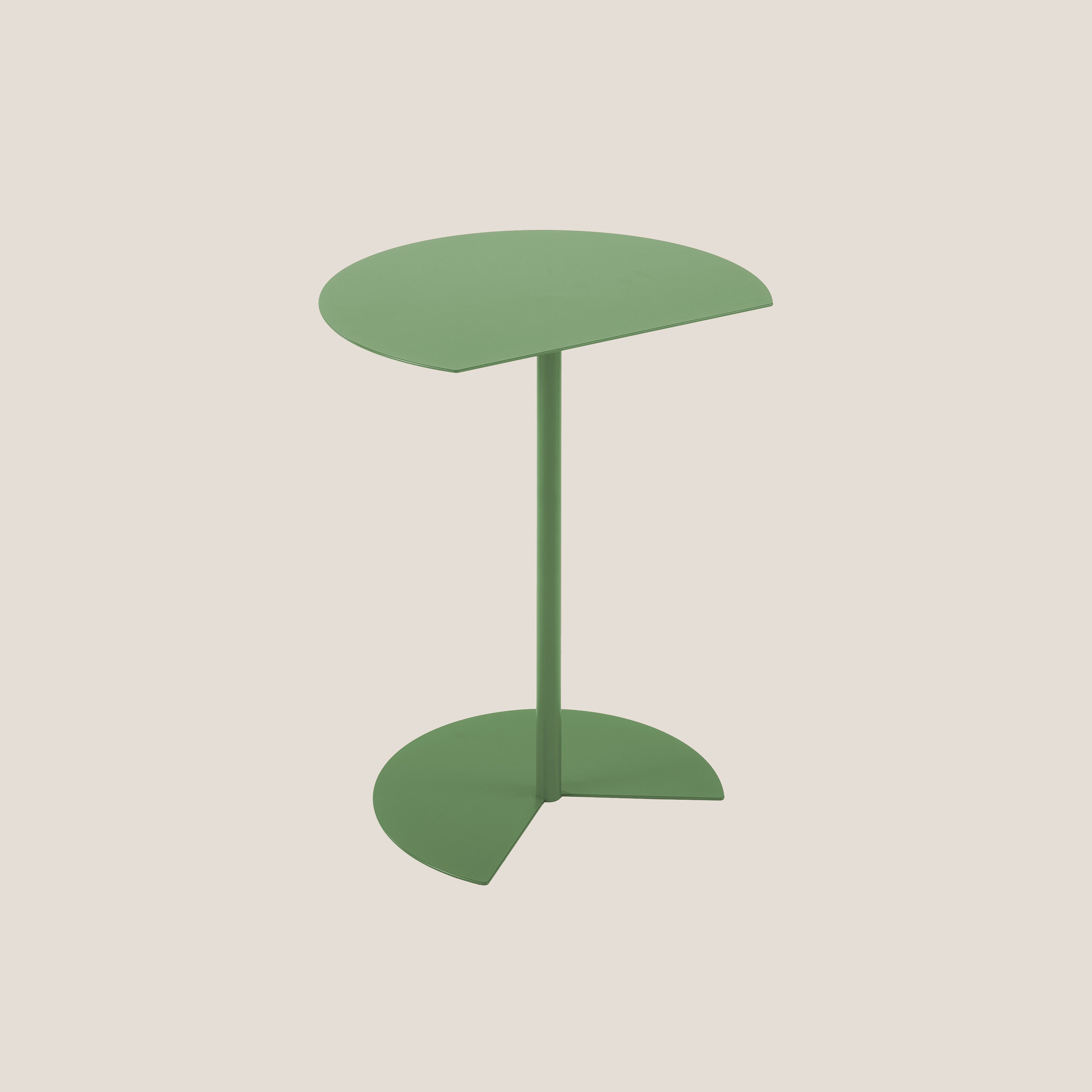 Way tavolino semirotondo da salotto oliva - divani.store