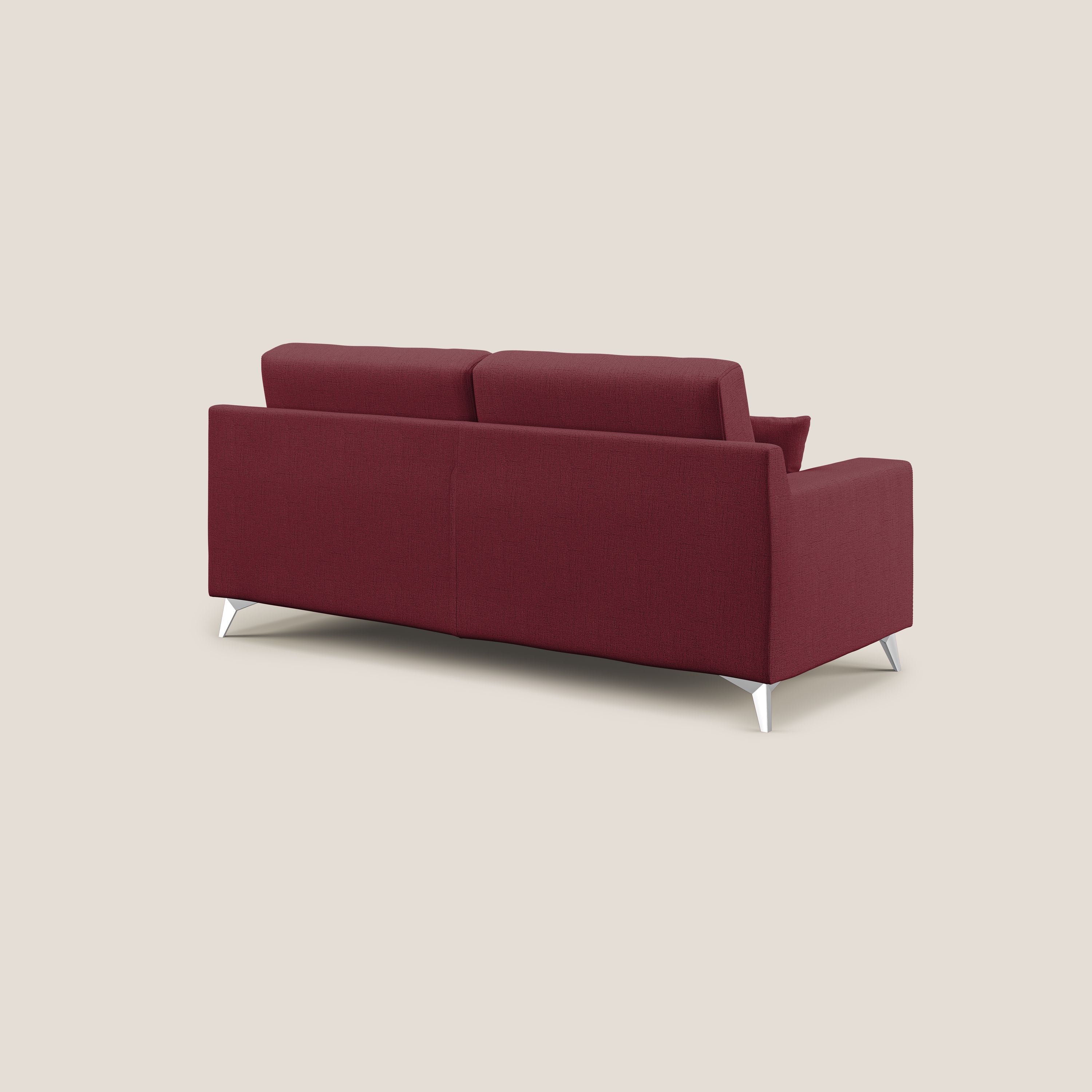 Michael Divano in tessuto impermeabile antimacchia T03 rosso - divani.store