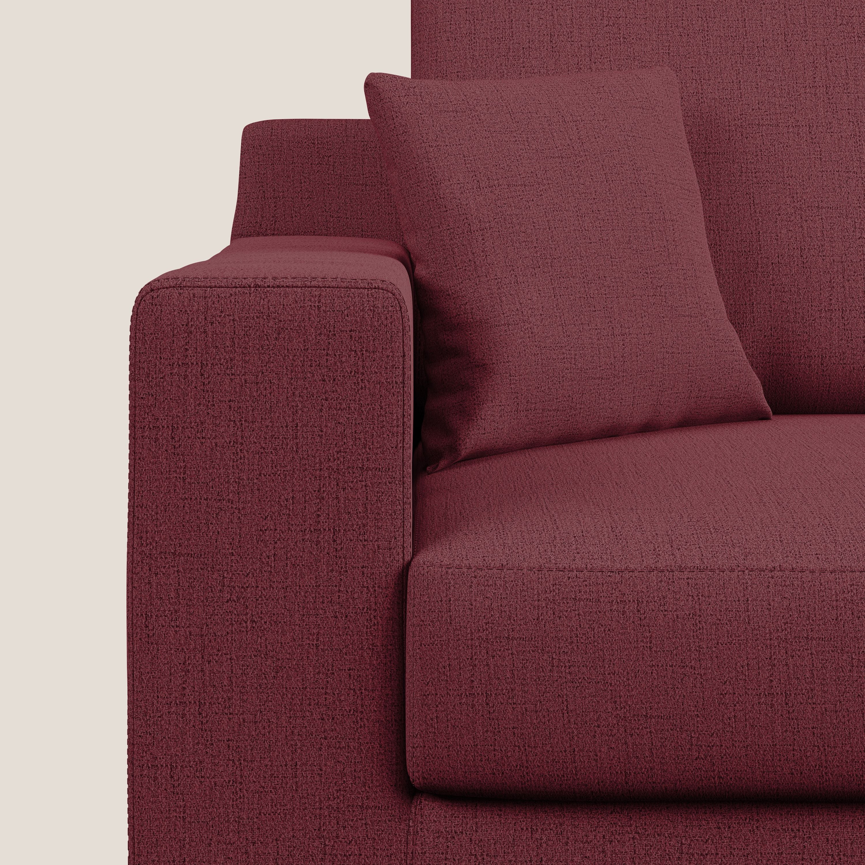 Michael Divano in tessuto impermeabile antimacchia T03 rosso - divani.store