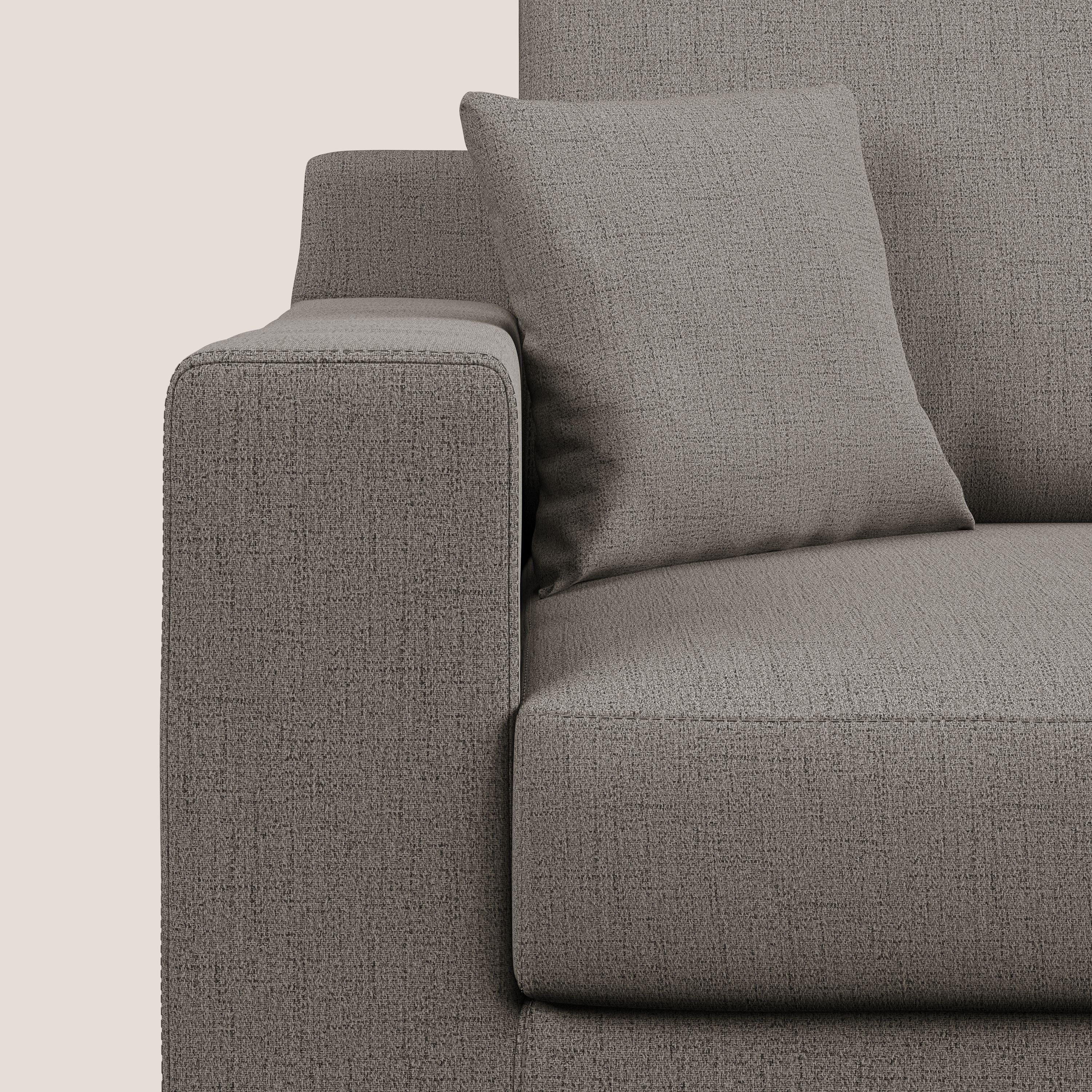 Michael Divano in tessuto impermeabile antimacchia T03 talpa - divani.store