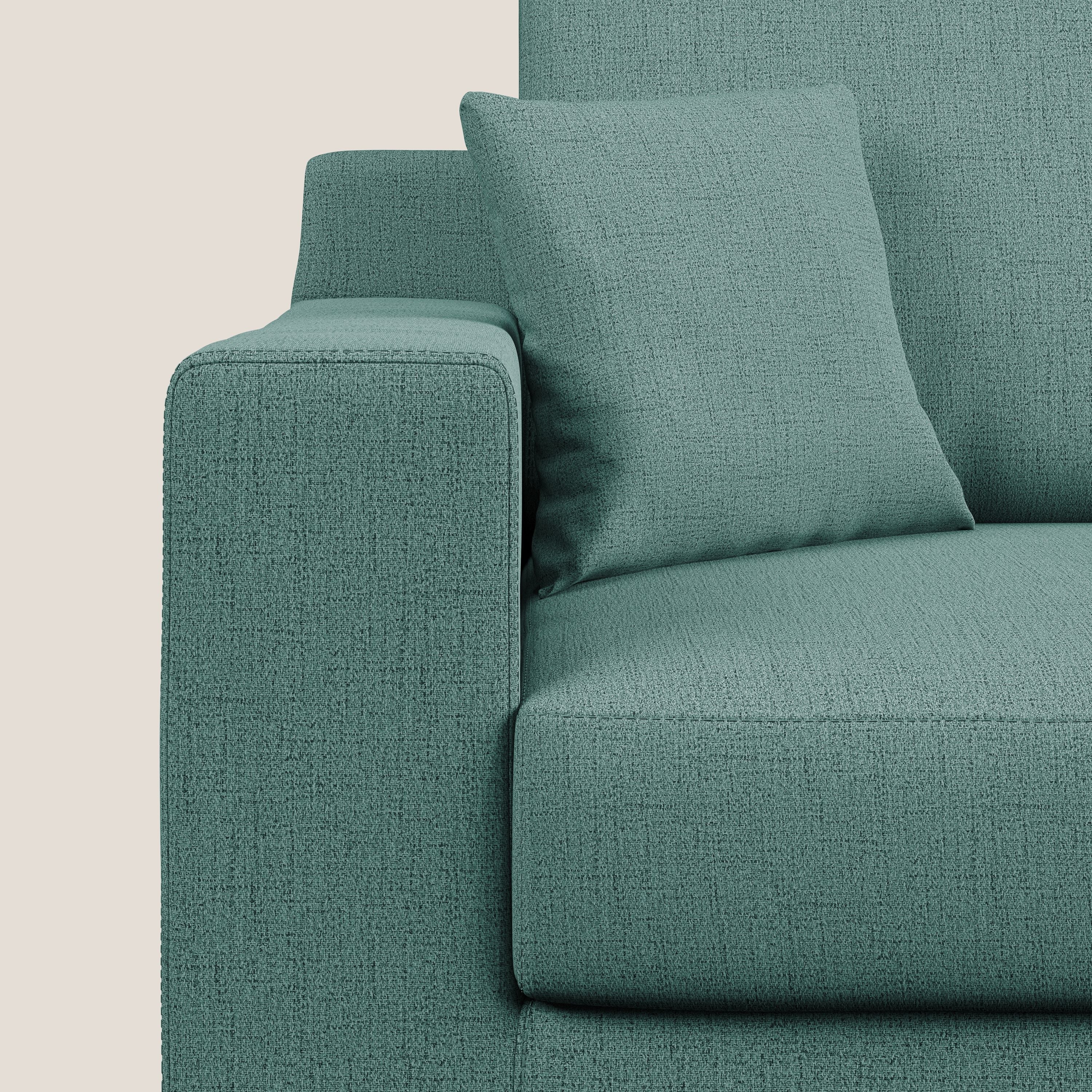 Michael Divano in tessuto impermeabile antimacchia T03 verde acqua - divani.store