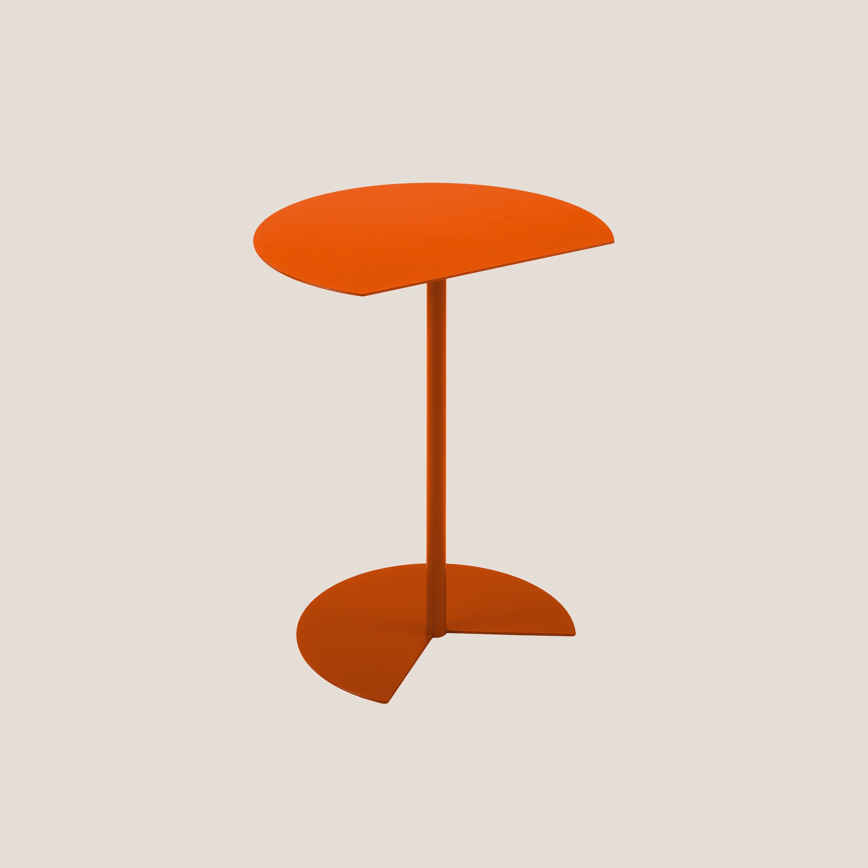 Way tavolino semirotondo da salotto zucca - divani.store