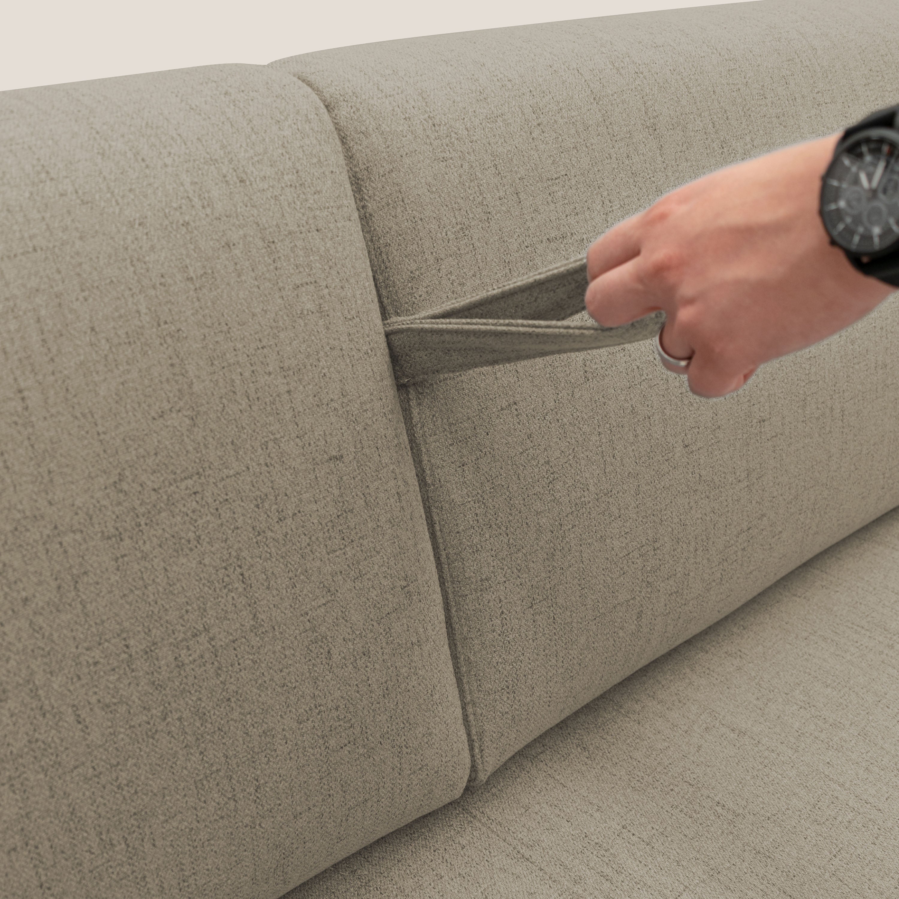 Duna Divano letto matrimoniale con materasso 20 cm in tessuto impermeabile T03 - divani.store