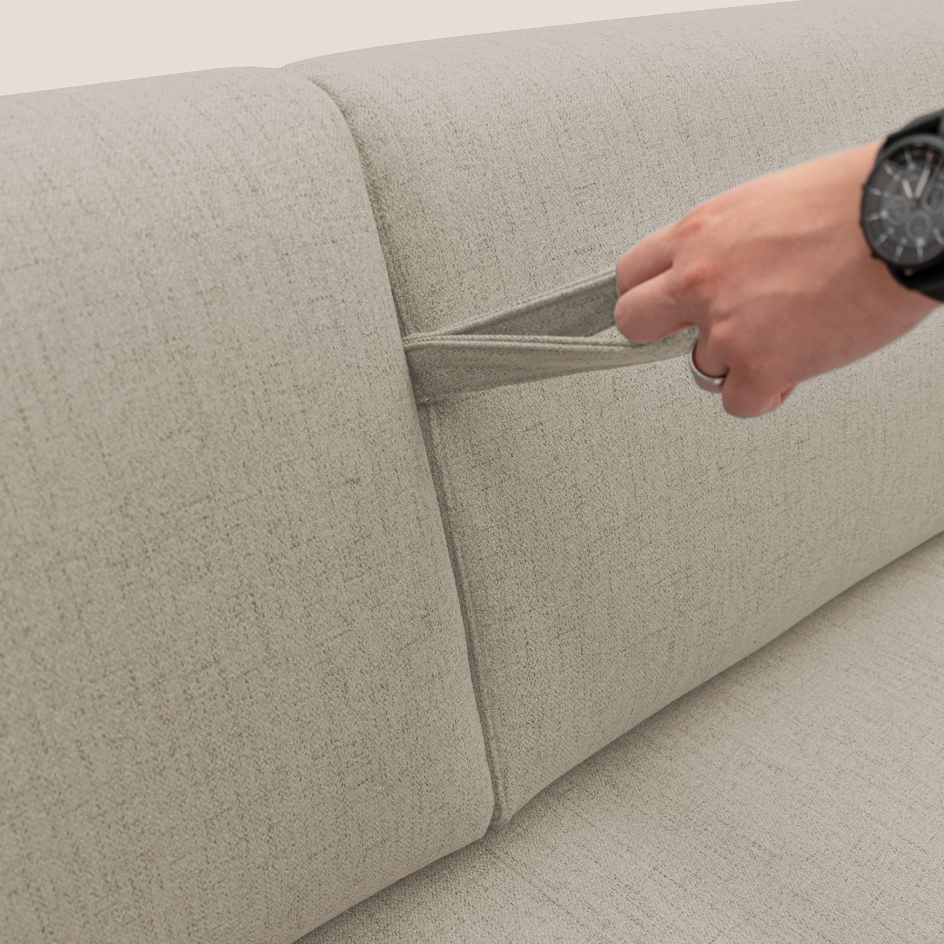 Duna Divano letto matrimoniale con materasso 20 cm in tessuto impermeabile T03 - divani.store