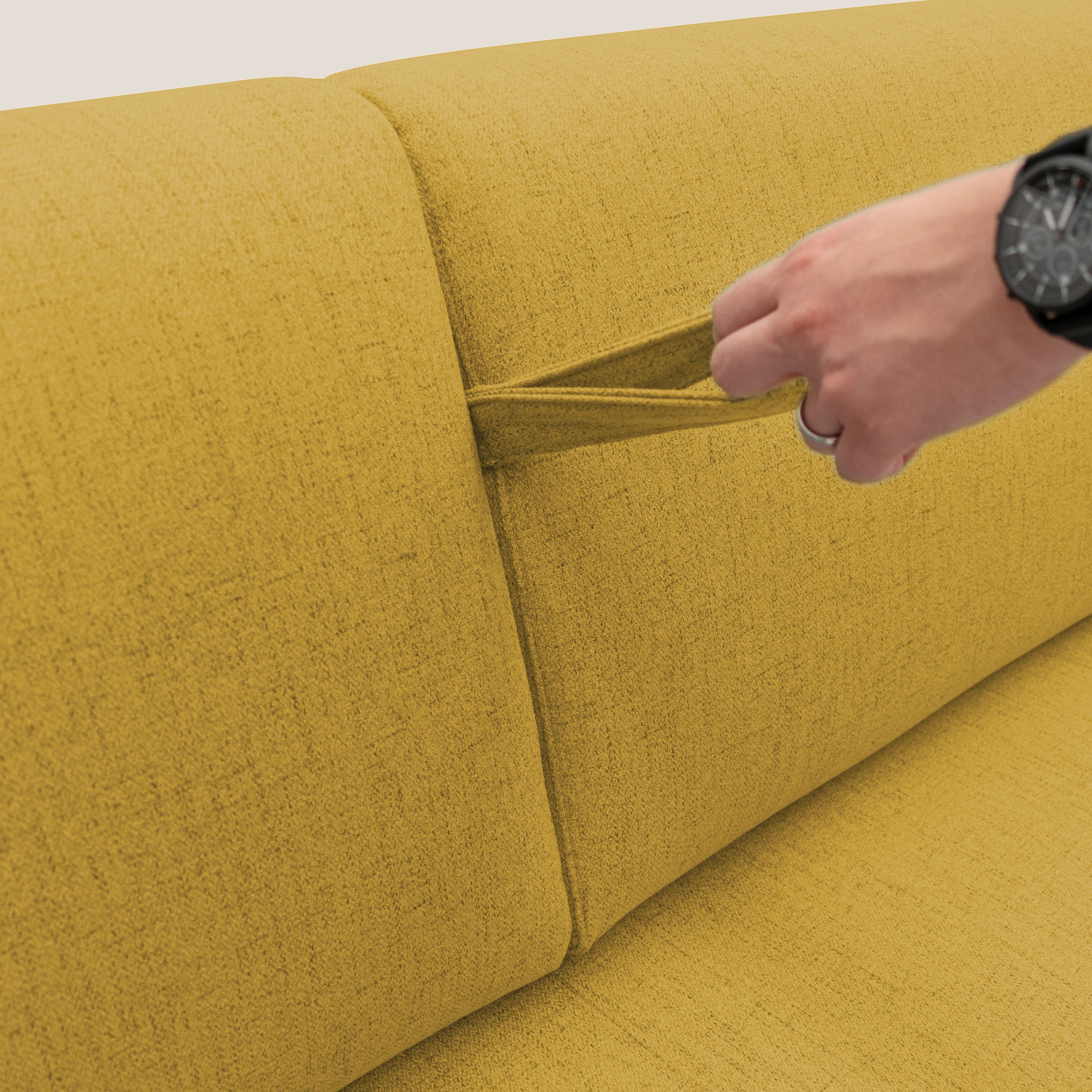 Duna Divano letto matrimoniale con materasso 20 cm in tessuto impermeabile T03 - divani.store