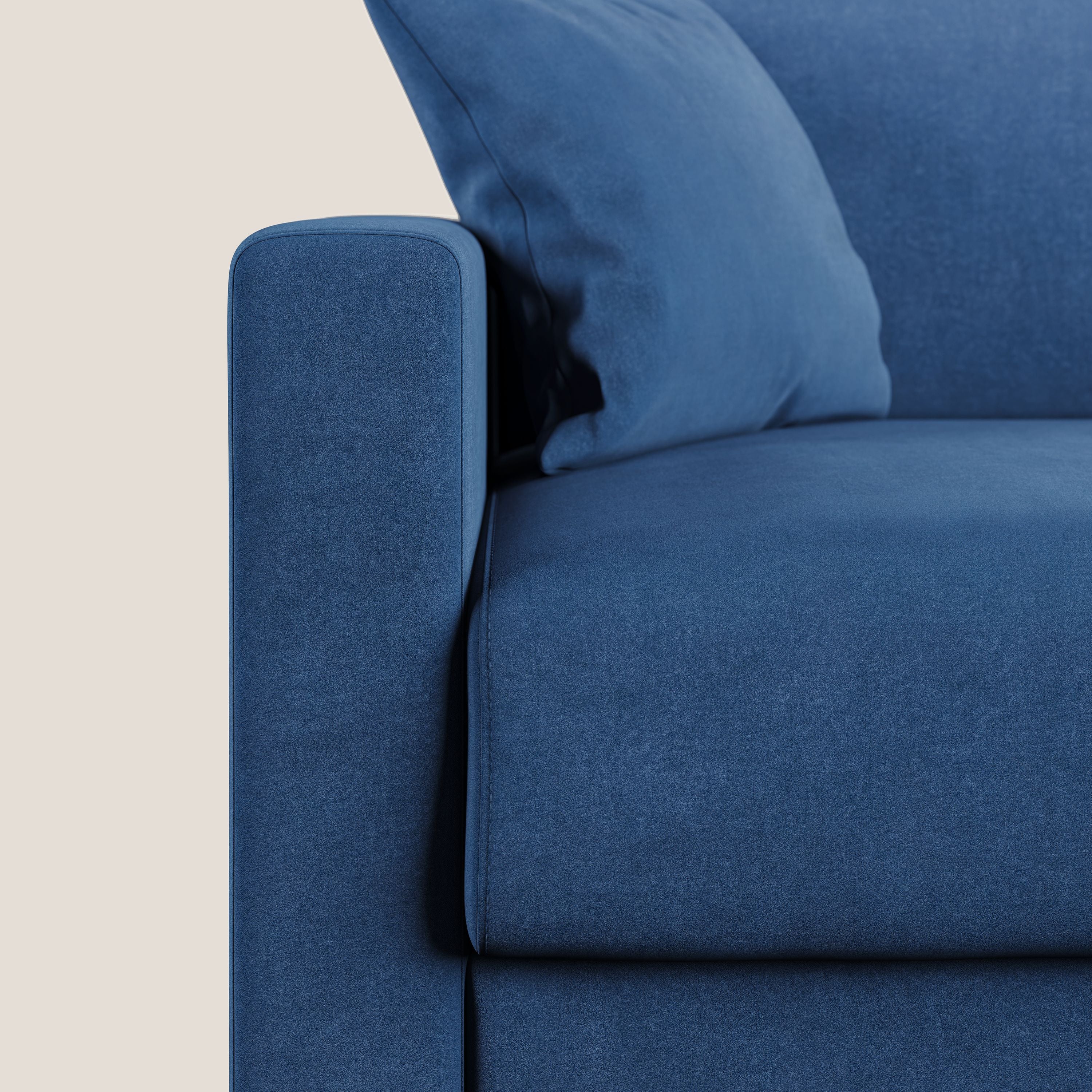 Chris Divano letto con vano porta guanciali in microfibra smacchiabile T11 - divani.store