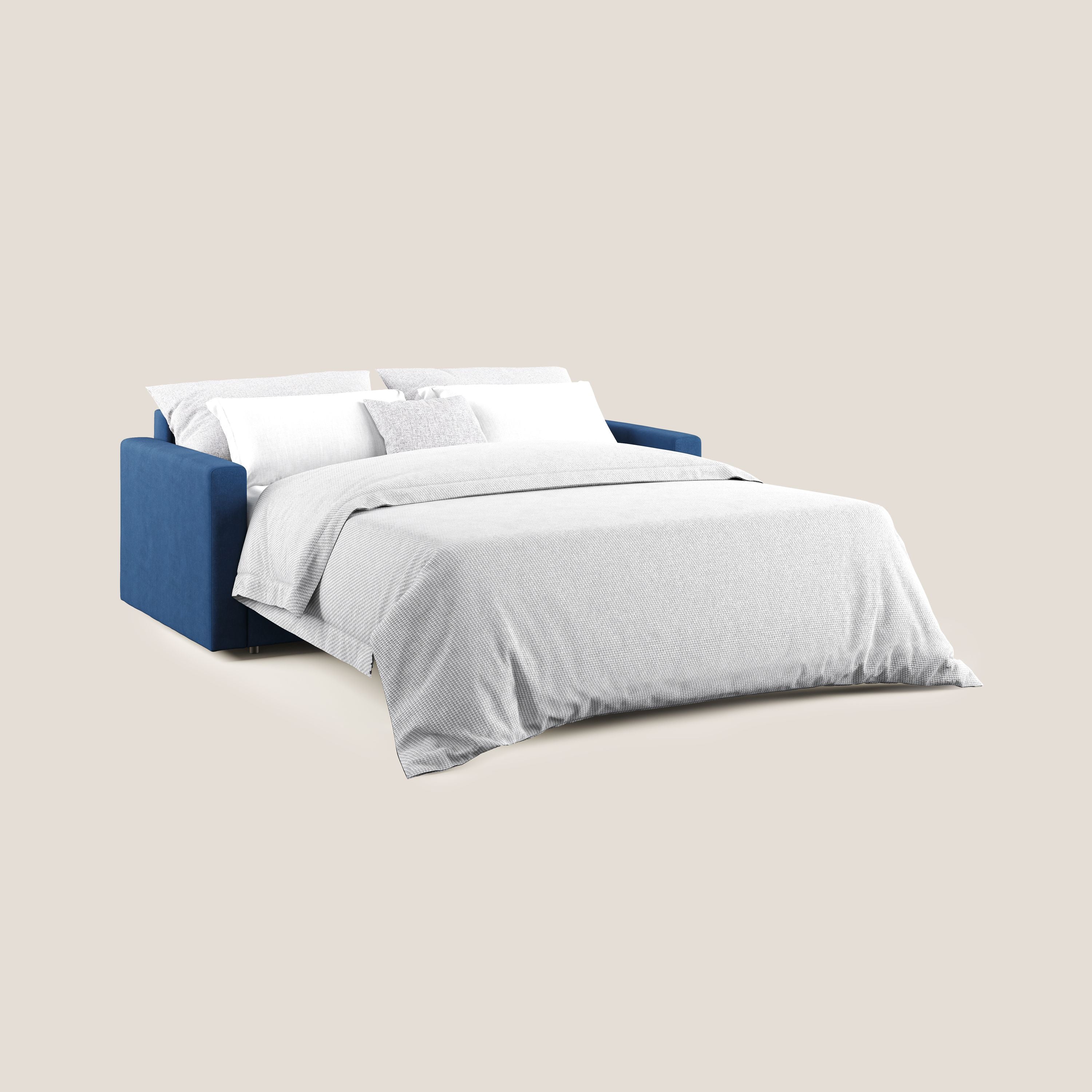 Chris Divano letto con vano porta guanciali in microfibra smacchiabile T11 - divani.store