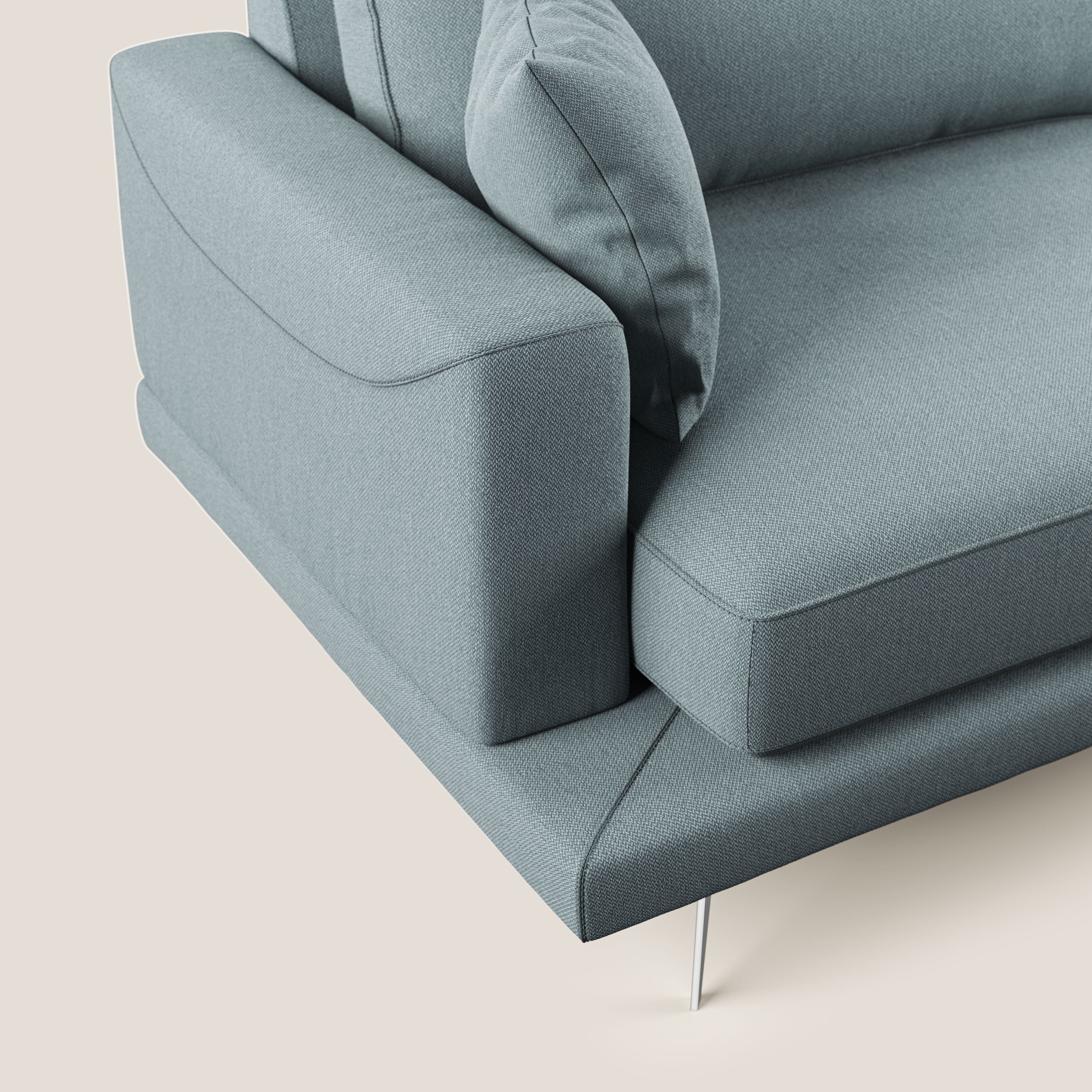 Dorian divano moderno in tessuto morbido antimacchia T05 - divani.store