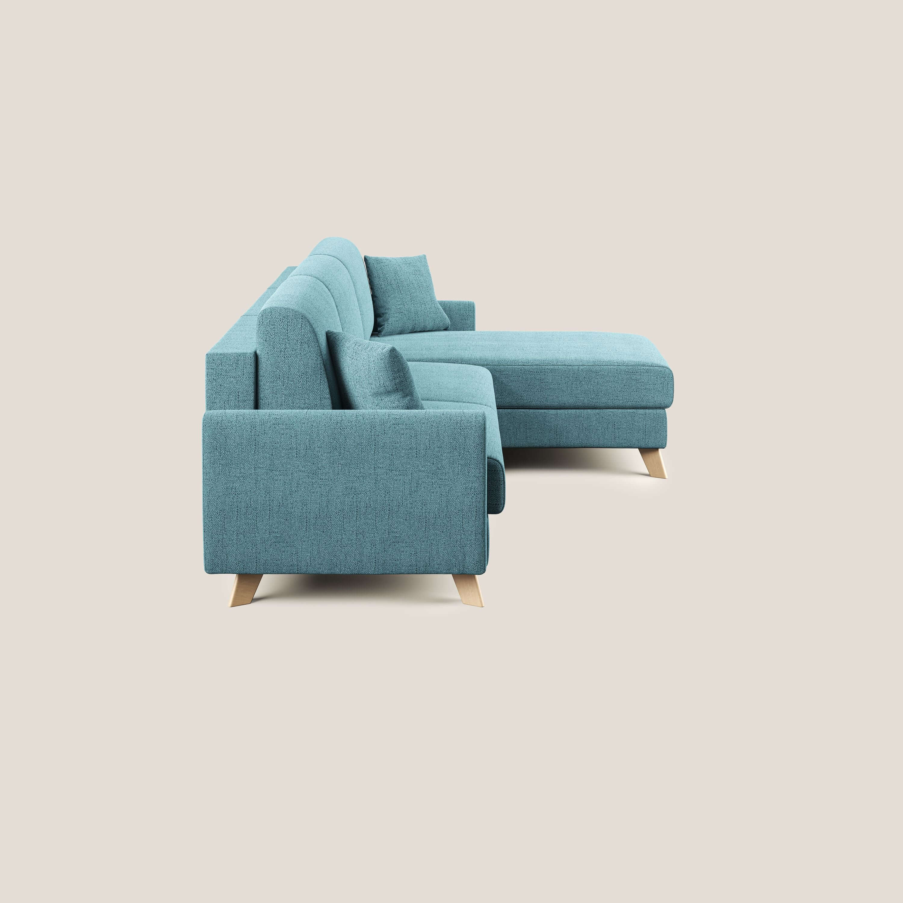 Edgar divano letto angolare in tessuto felis impermeabile T03 - divani.store