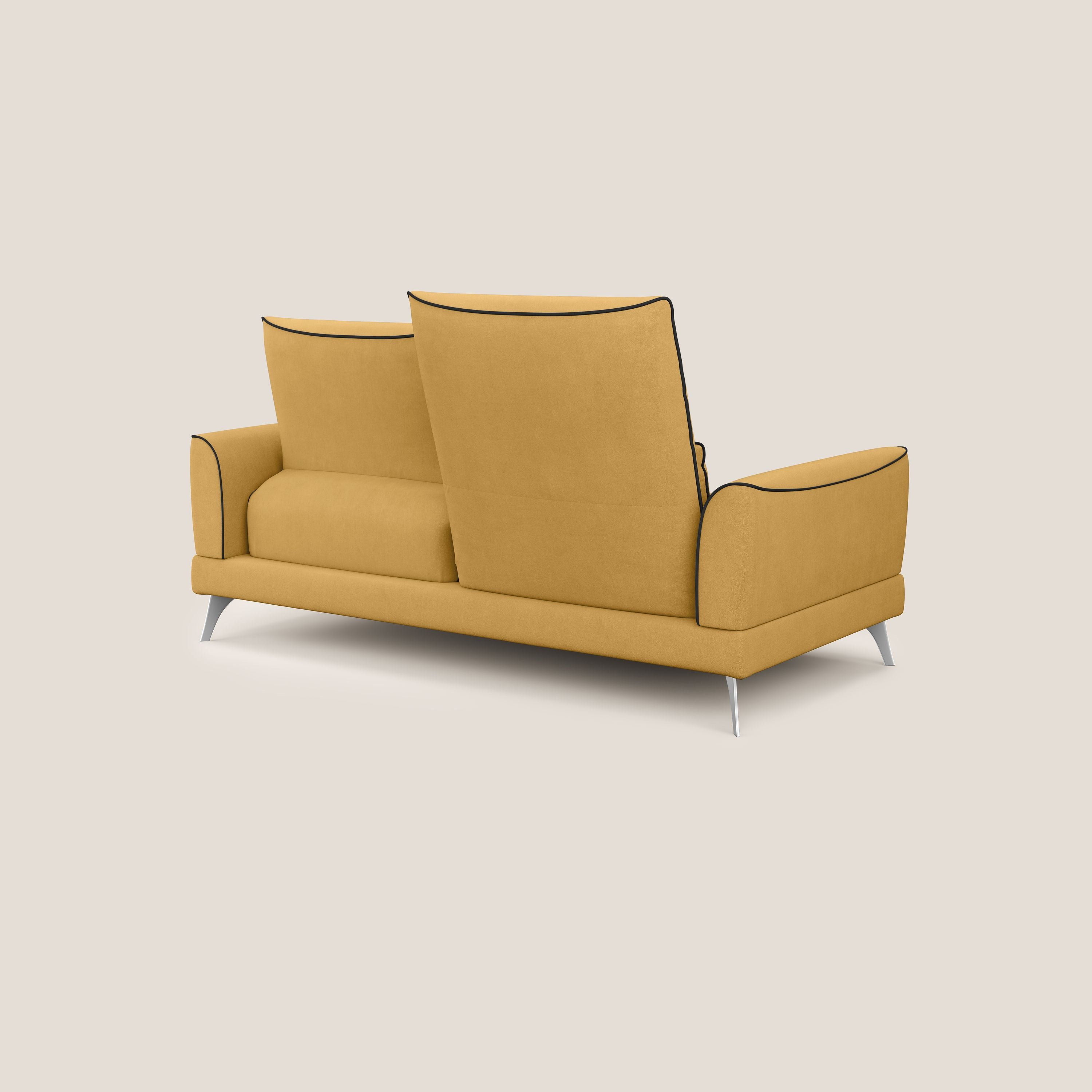 Tommy Divano relax bicolore con schienali traslanti in microfibra smacchiabile T11 - divani.store