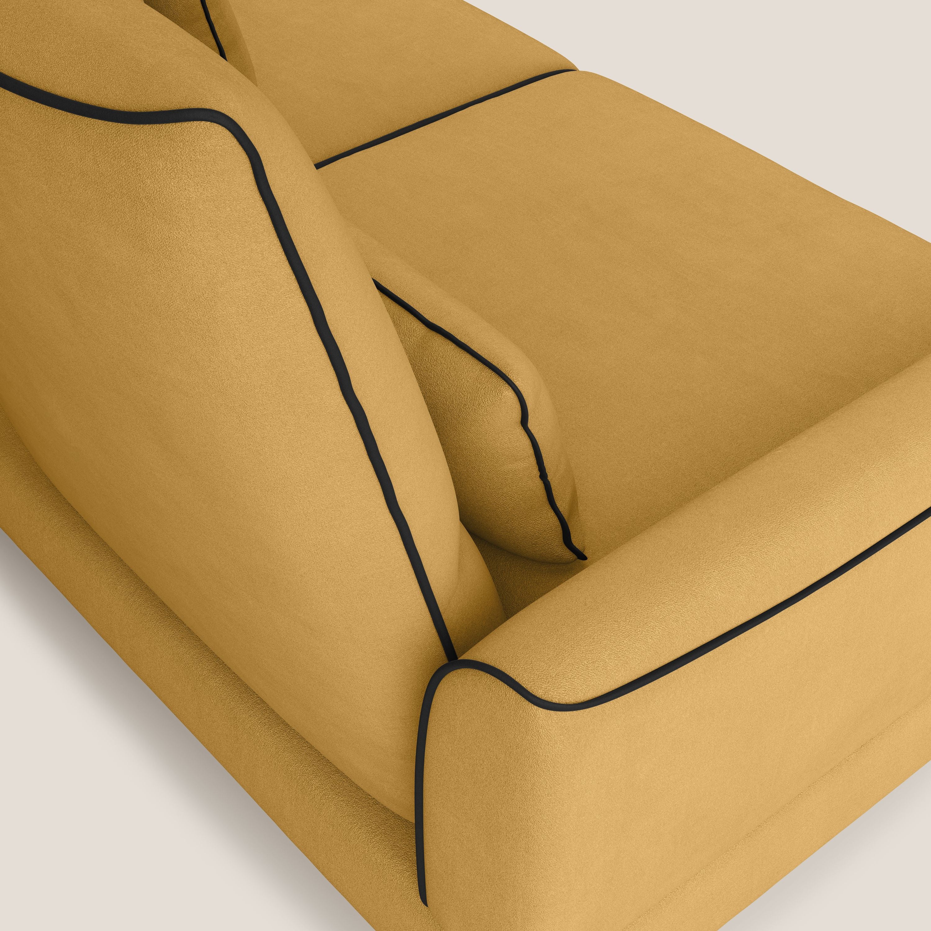 Tommy Divano relax bicolore con schienali traslanti in microfibra smacchiabile T11 - divani.store