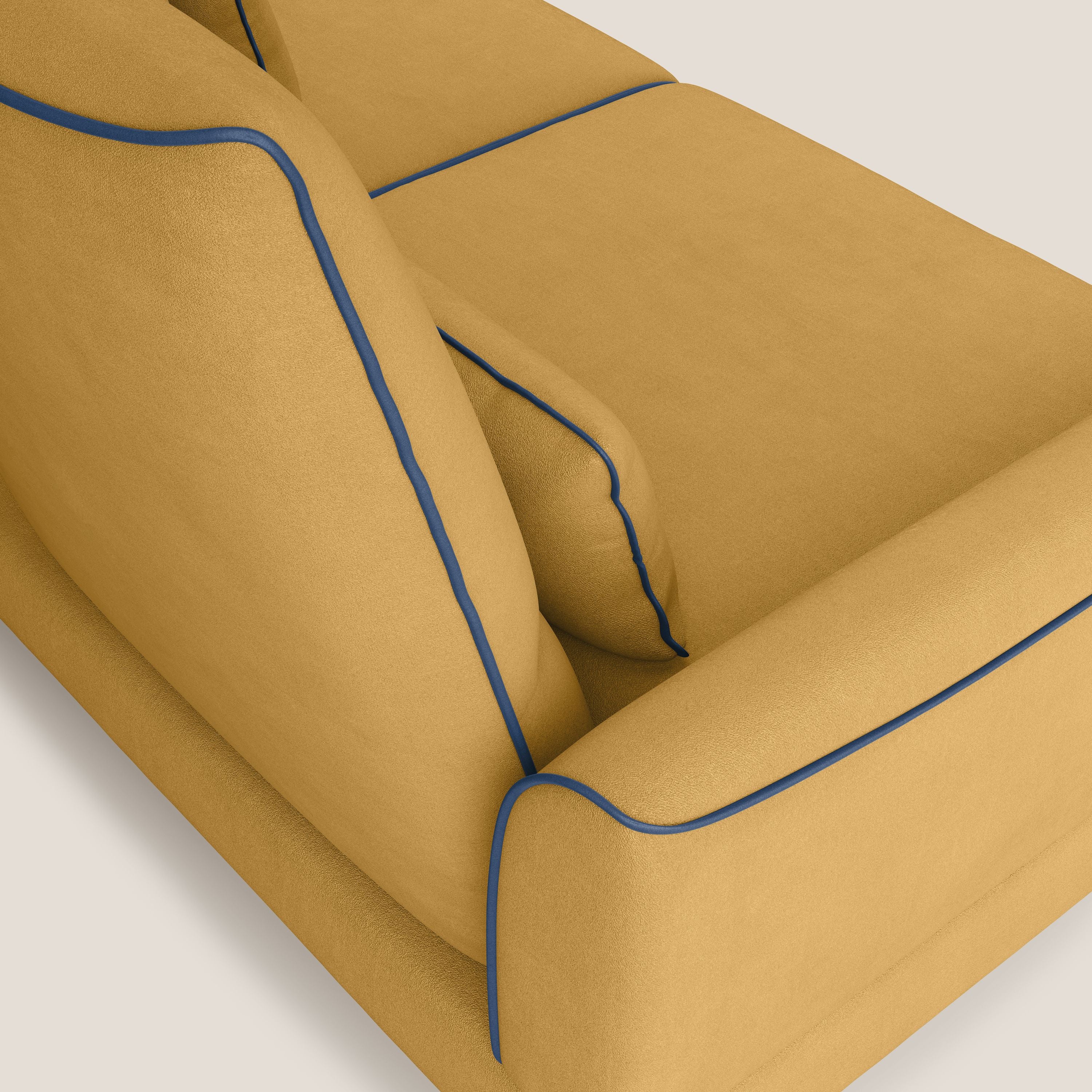 Tommy Divano relax bicolore con schienali traslanti in microfibra smacchiabile T11 - divani.store