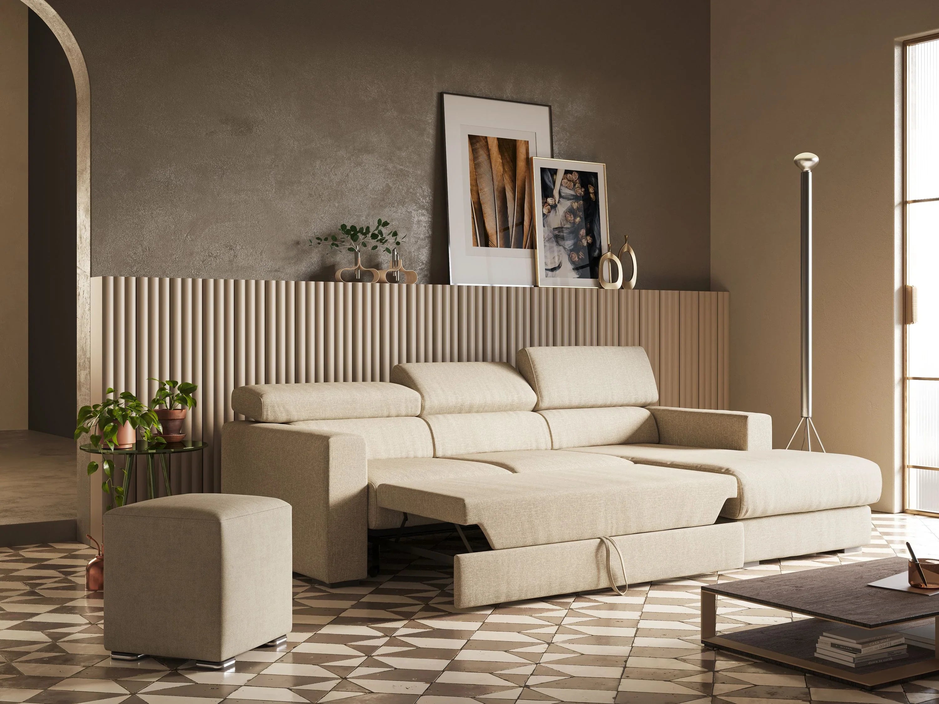 Divani a 4 posti con poggiapiedi estraibile, relax assicurato - divani.store