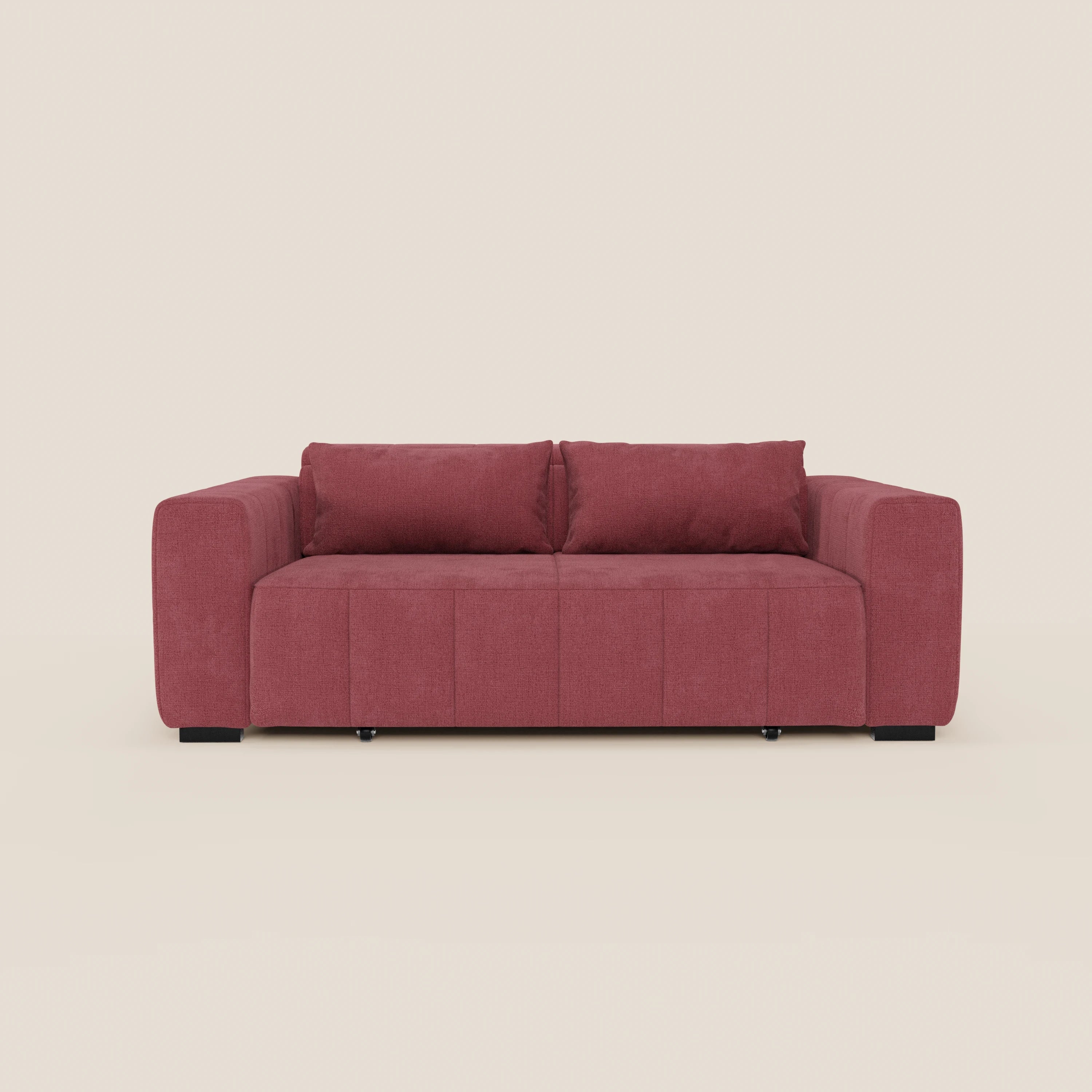 Doric divano 3 posti con sedute allungabili tramite relax elettrico - poggiatesta reclinabile in tessuto smacchiabile T23 - divani.store