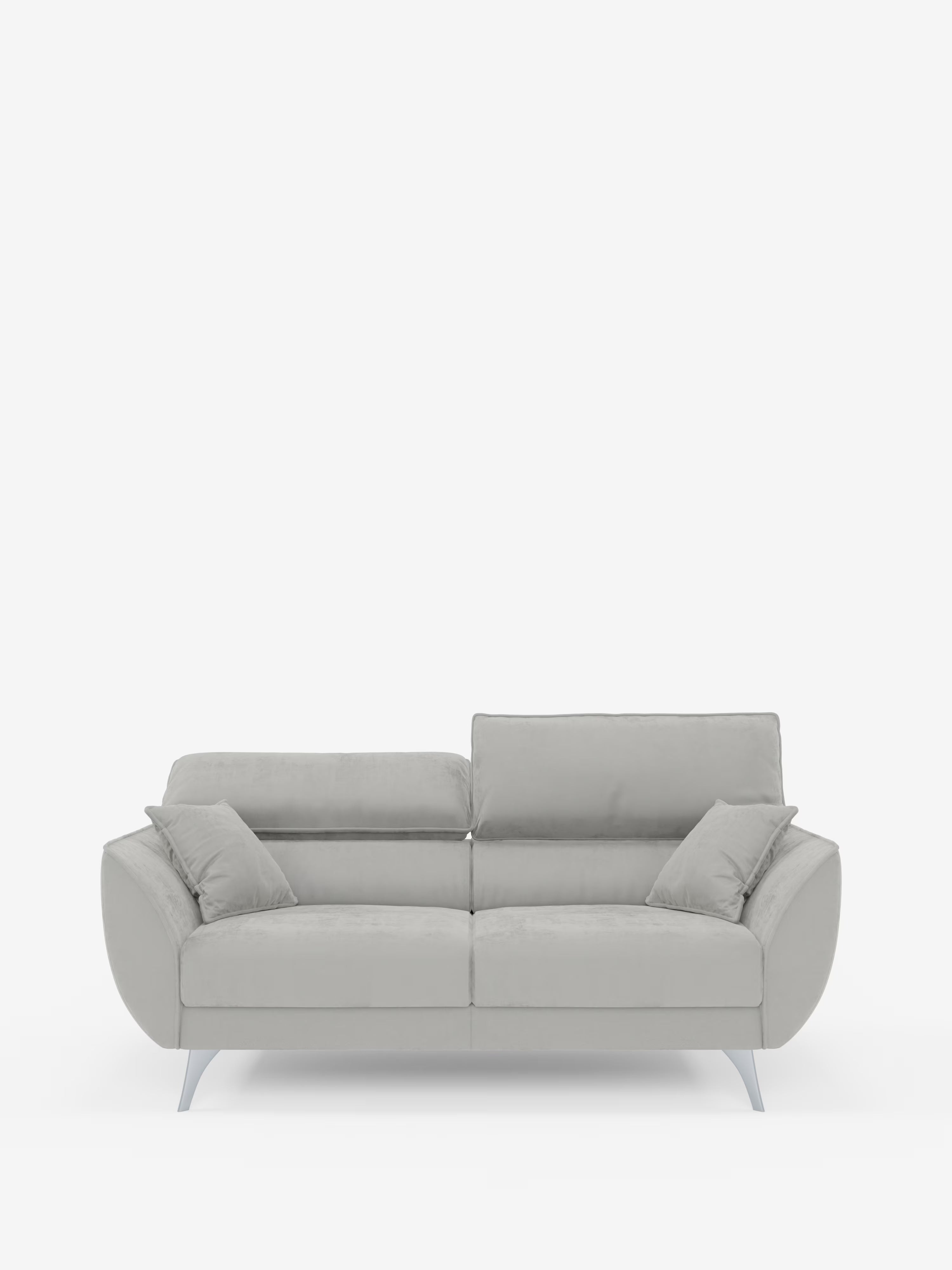 Michelangelo Canapé 2 et 3 places avec assises coulissantes et têtières réglables en tissu détachable T30