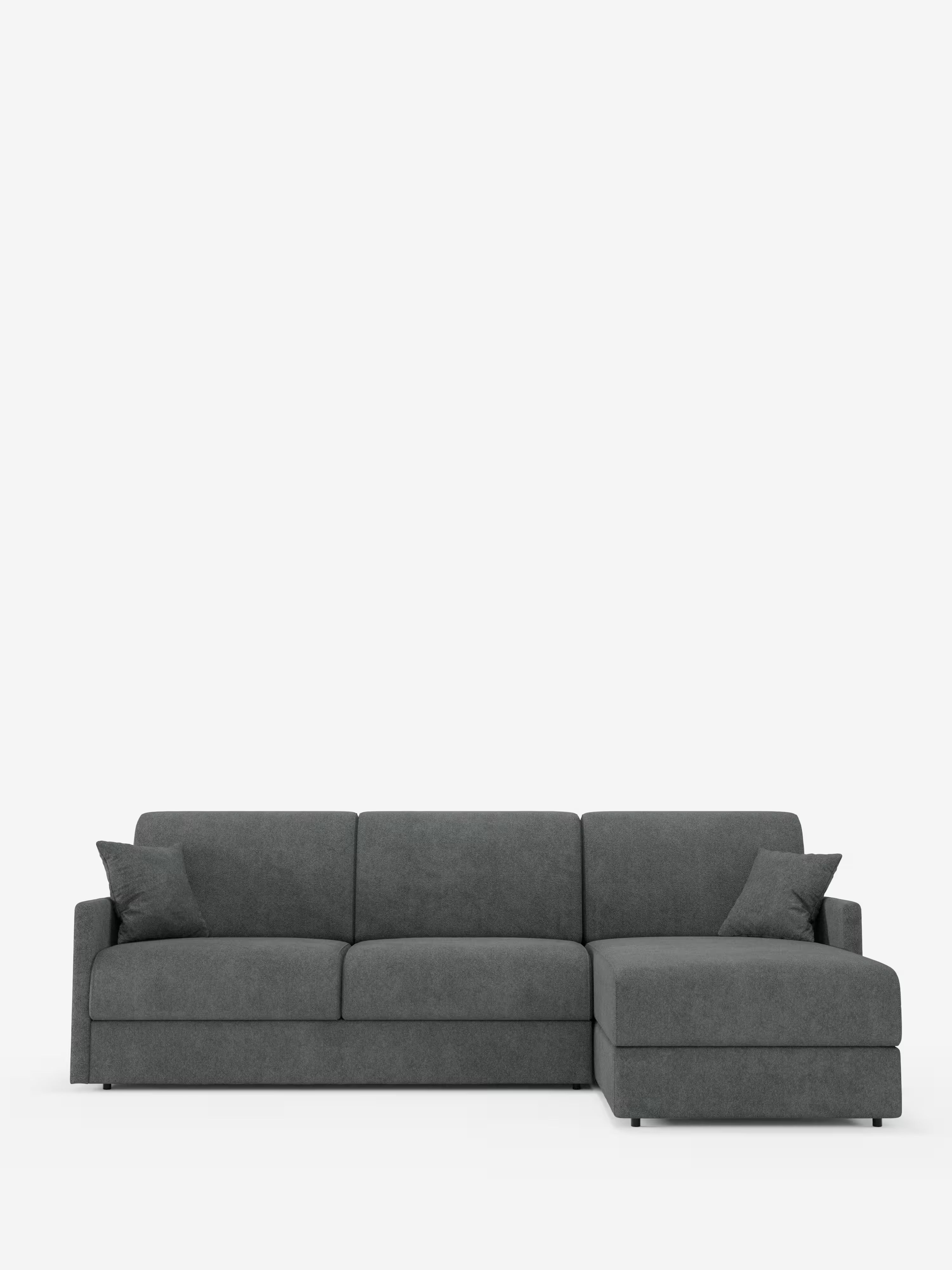 Tommy Divano Letto con penisola contenitore - design minimal e sfoderabile in tessuto smacchiabile simil cotone T33