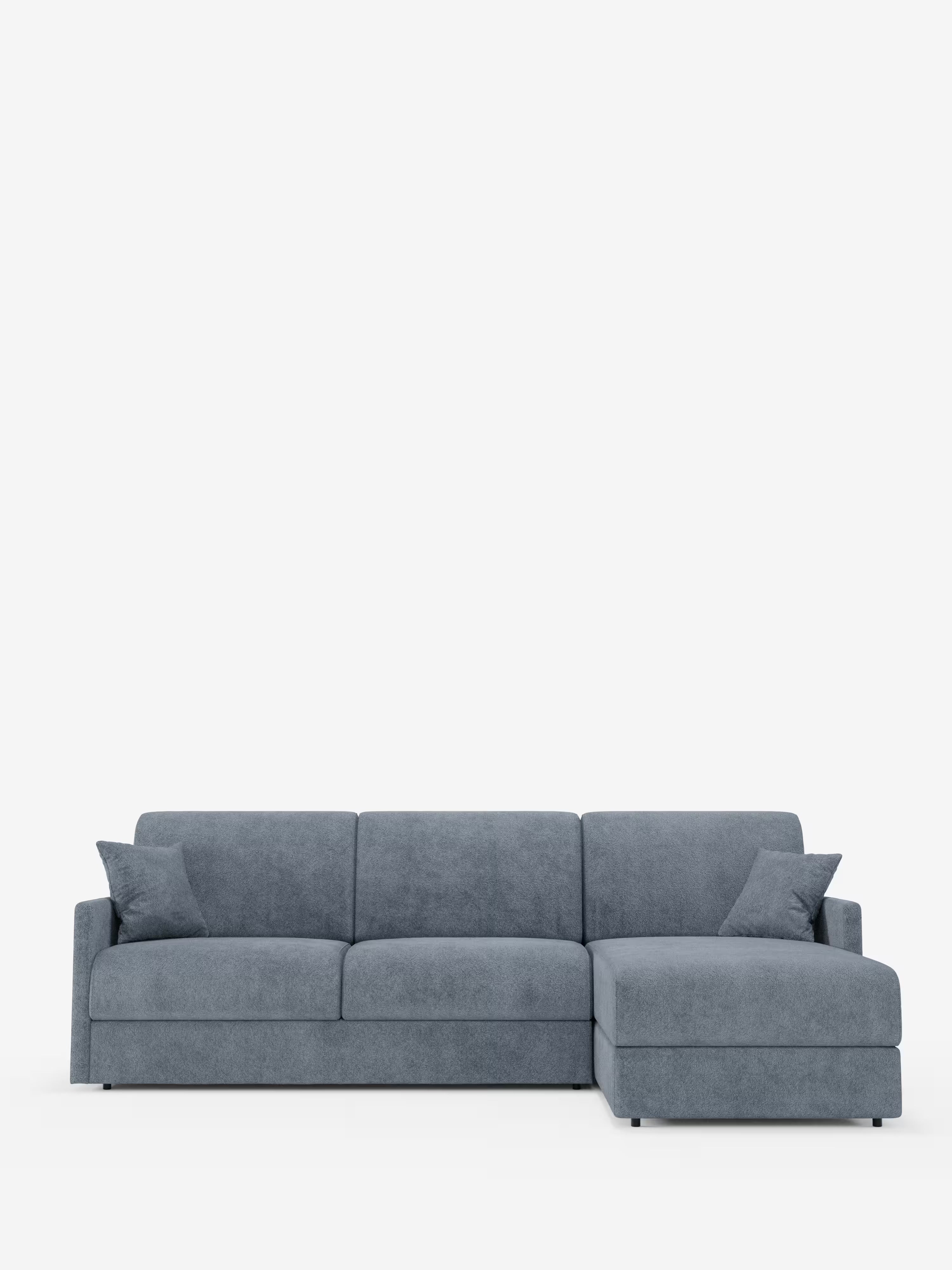 Tommy Divano Letto con penisola contenitore - design minimal e sfoderabile in tessuto smacchiabile simil cotone T33