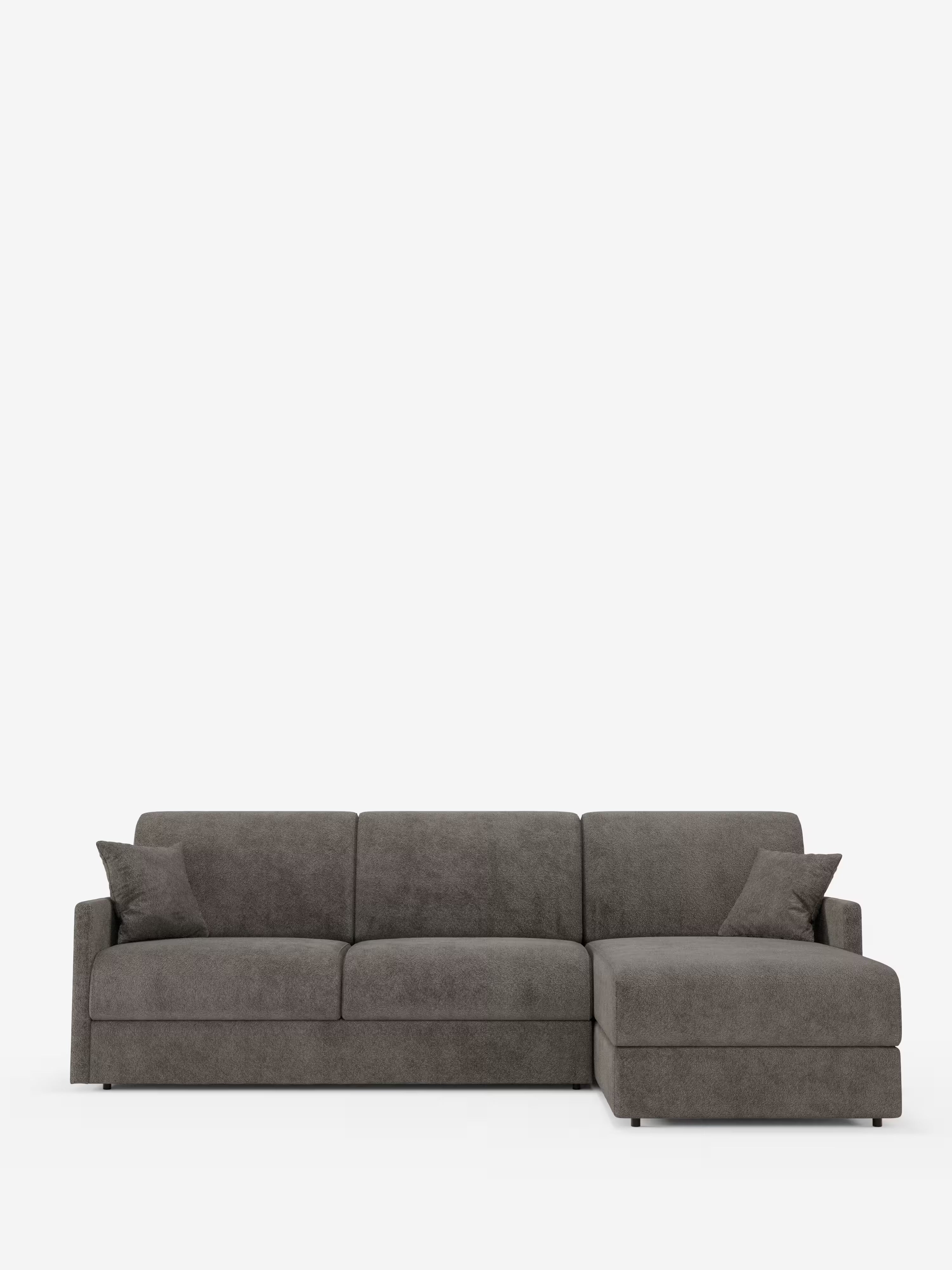 Tommy Divano Letto con penisola contenitore - design minimal e sfoderabile in tessuto smacchiabile simil cotone T33