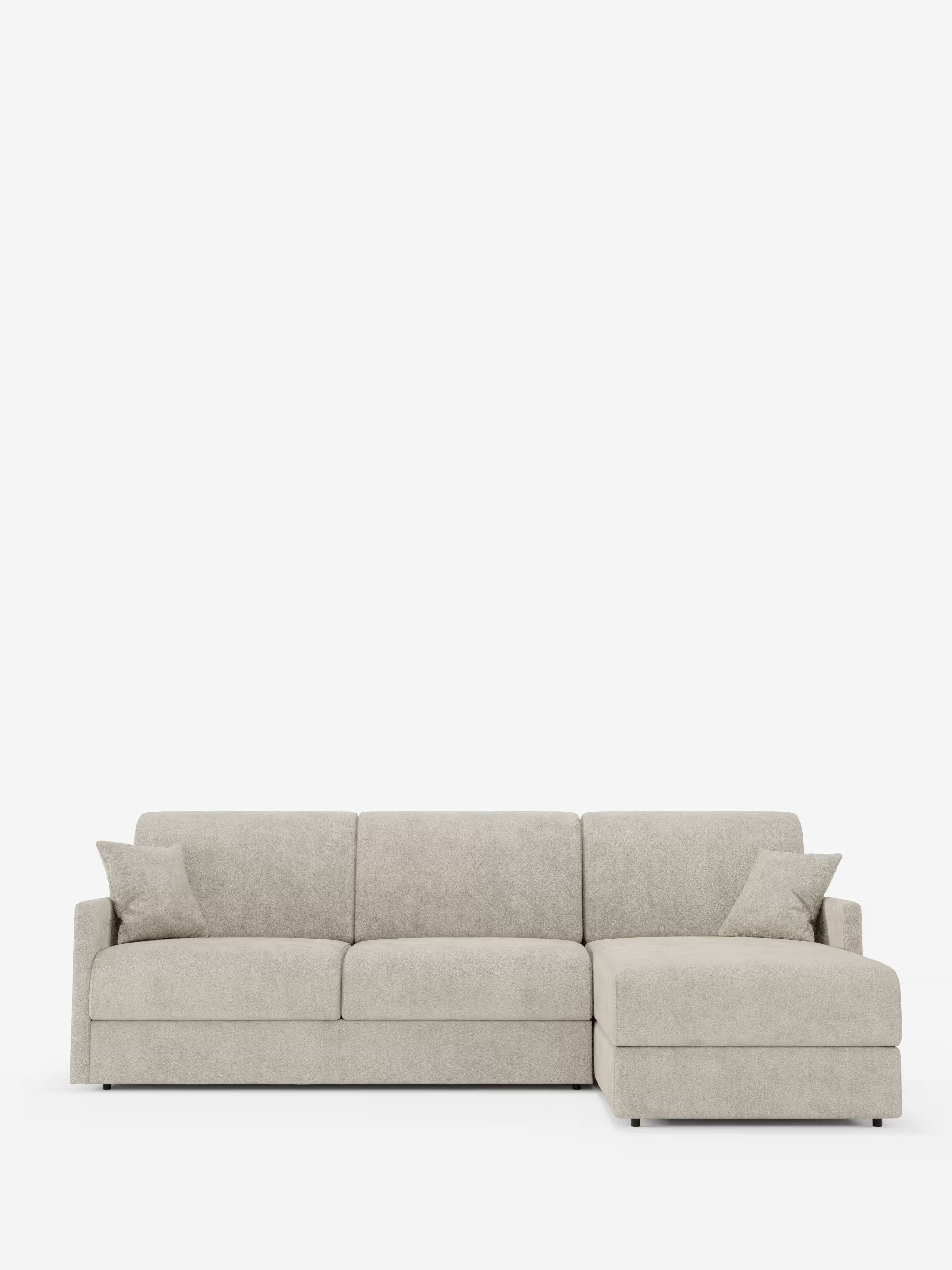 Tommy Divano Letto con penisola contenitore - design minimal e sfoderabile in tessuto smacchiabile simil cotone T33