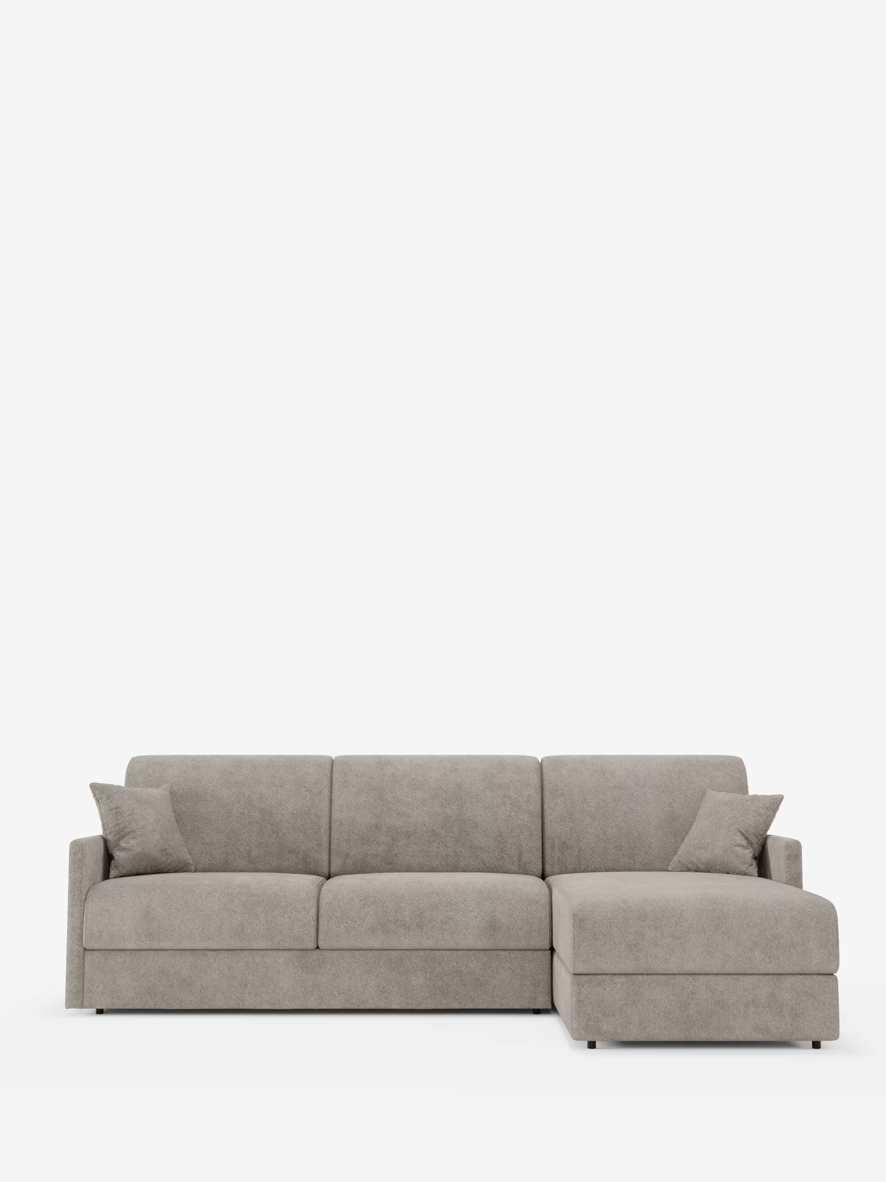 Tommy Divano Letto con penisola contenitore - design minimal e sfoderabile in tessuto smacchiabile simil cotone T33