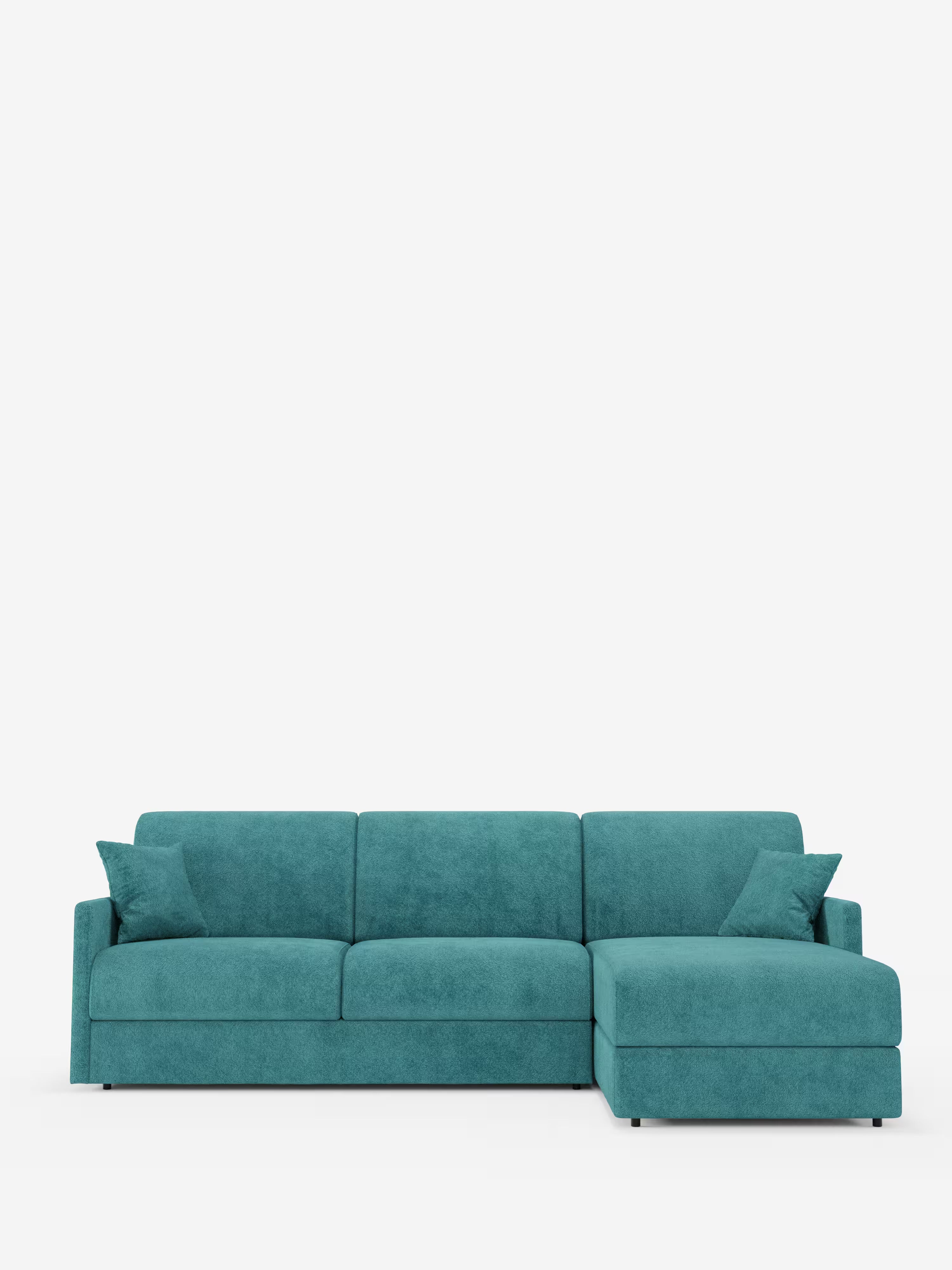 Tommy Divano Letto con penisola contenitore - design minimal e sfoderabile in tessuto smacchiabile simil cotone T33